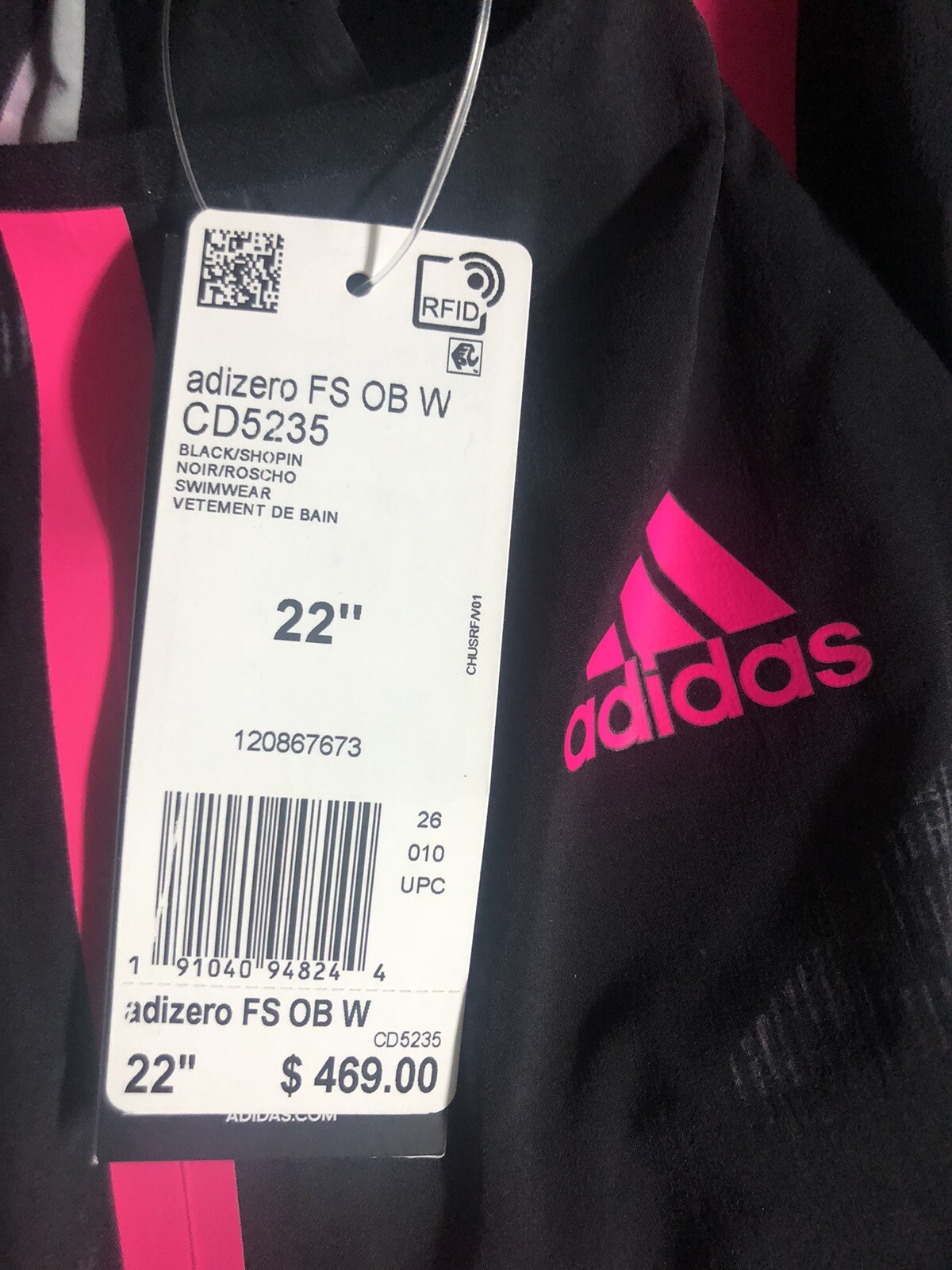 Adidas CD5235 Freestyle XVIII Open Back 22” Swim Suit Speed Skin $469 FINA