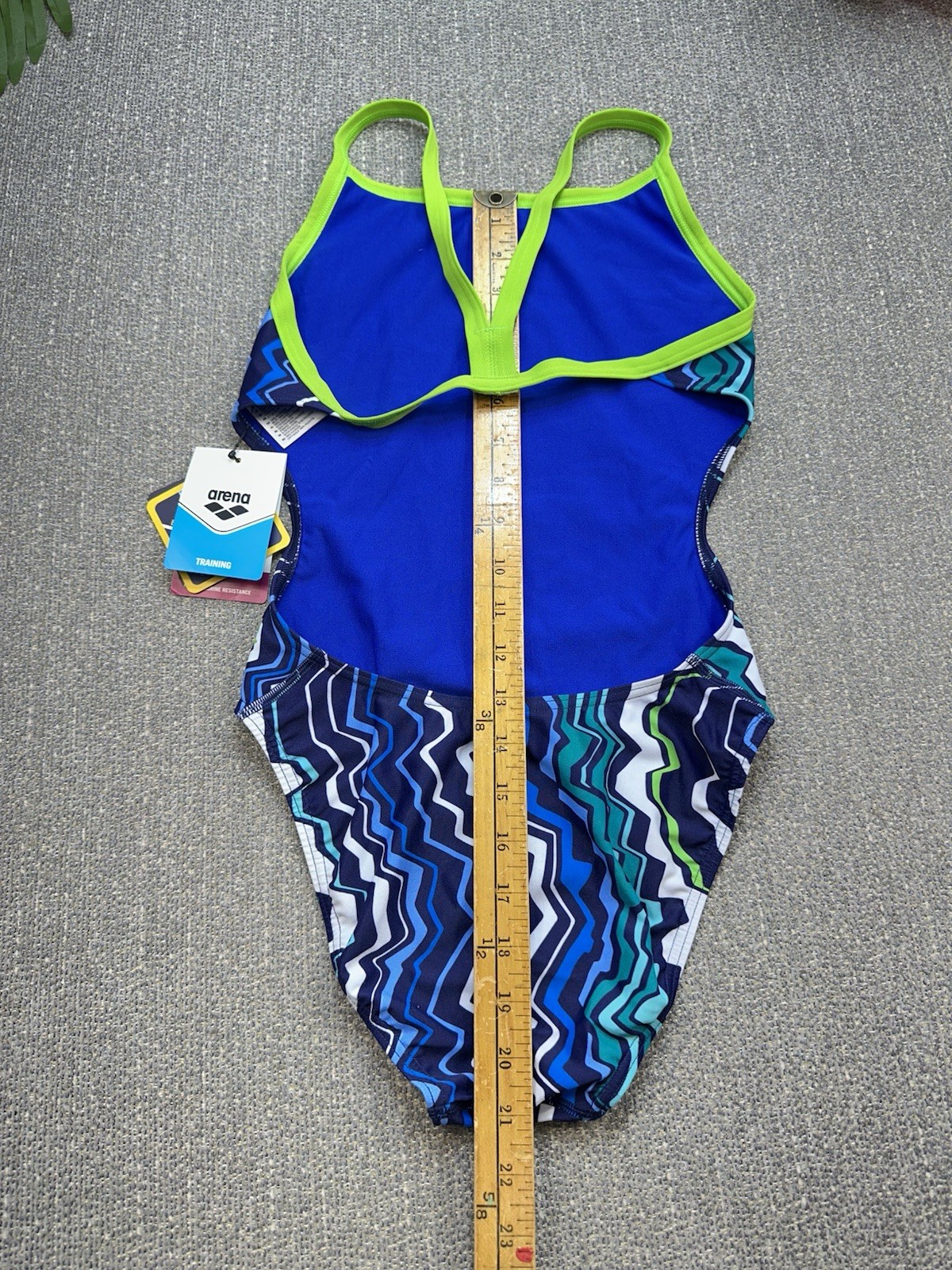 Arena Women’s Challenge Back MaxLife One Piece Training Swimsuit Size 30 Blue