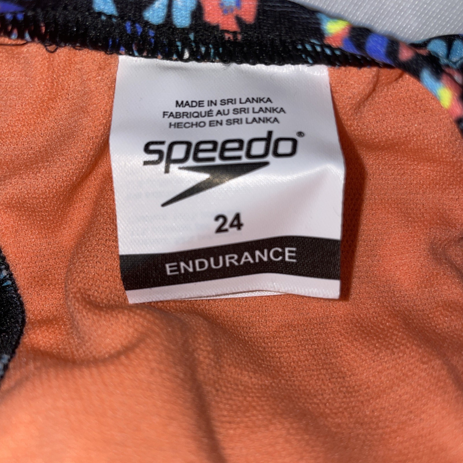 SPEEDO TURNZ Blue Floral Printed One Pc Back – Speedo Endurance Lite- Size 24