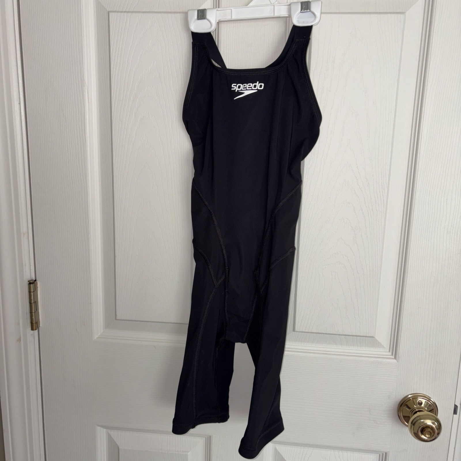 Speedo Vanquisher Solid Openback Kneeskin | FINA-Approved Tech Swim Suit Sz 24