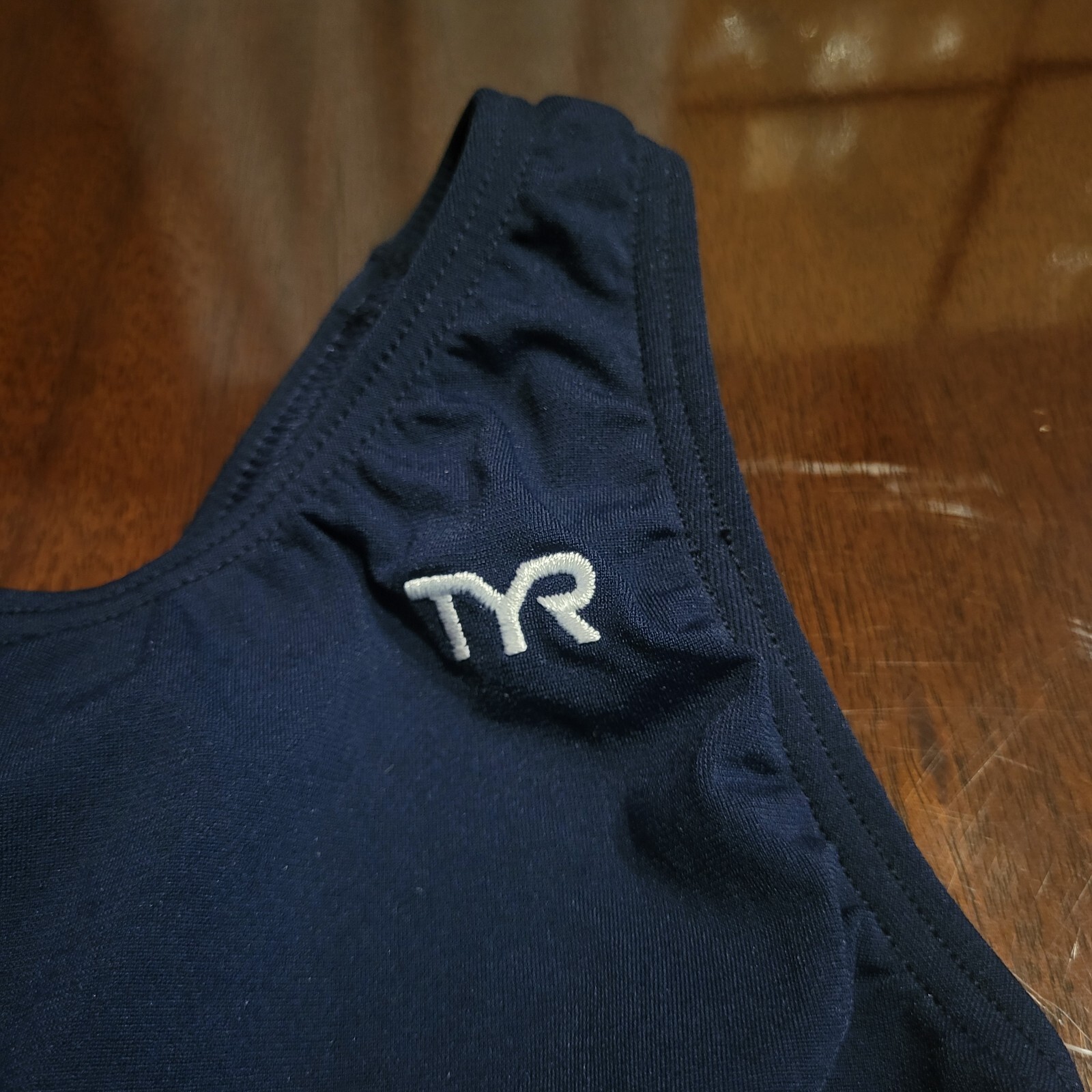TYR Women’s Size 30 Durafast Maxback Maxfit Navy Blue Swimsuit NWT $70 Swim Suit