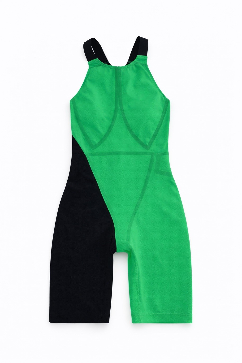 Speedo Fastskin Tech Suit 25 FINA Racing Kneeskin Pro Swim Green Black