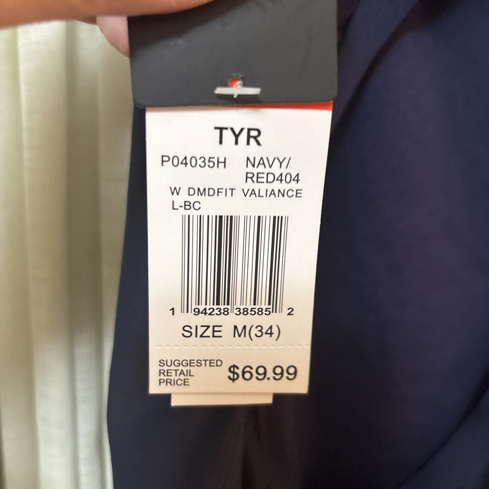 NWT Women’s TYR 34 Red/Navy 1-Piece Swimsuit DMDFIT Valiance Durafast Patriotic