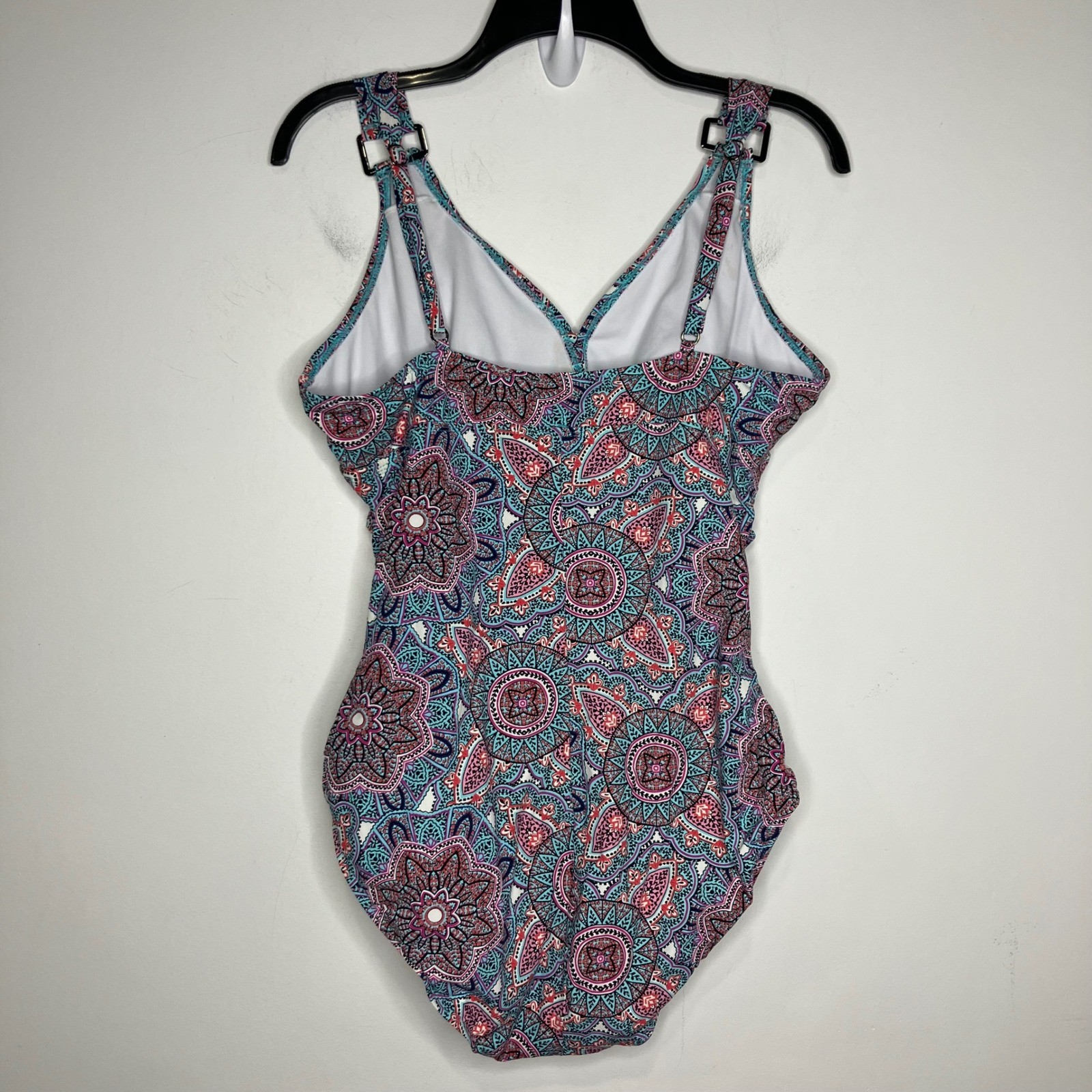 Assets by sara Blakely Spanx one piece swimsuit women’s size Xl blue pink