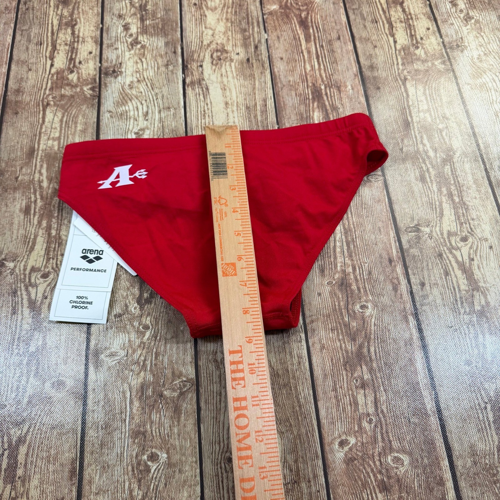 Arena Performance Swim Brief Womens size 30 Red Chlorine Proof Athletic NWT