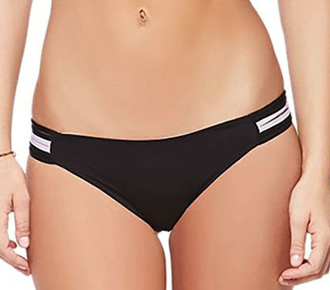 NWT – L’SPACE Women’s TWO TIMER TSOAC16 Black/Pink REVERSIBLE BIKINI BOTTOM – L