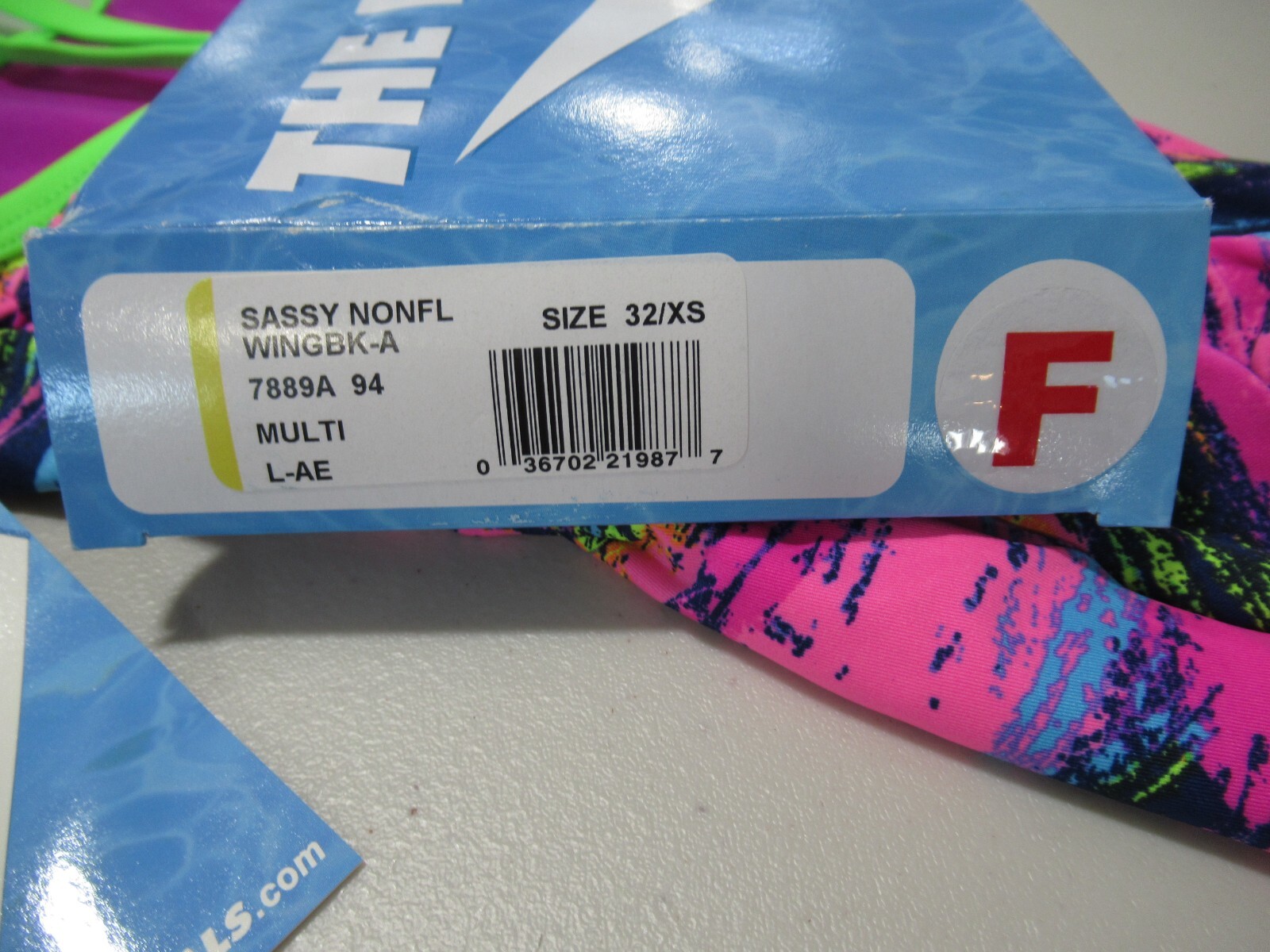 TYR The Finals “Sassy” Multicolored Wingback Size 32/XS *NWT*