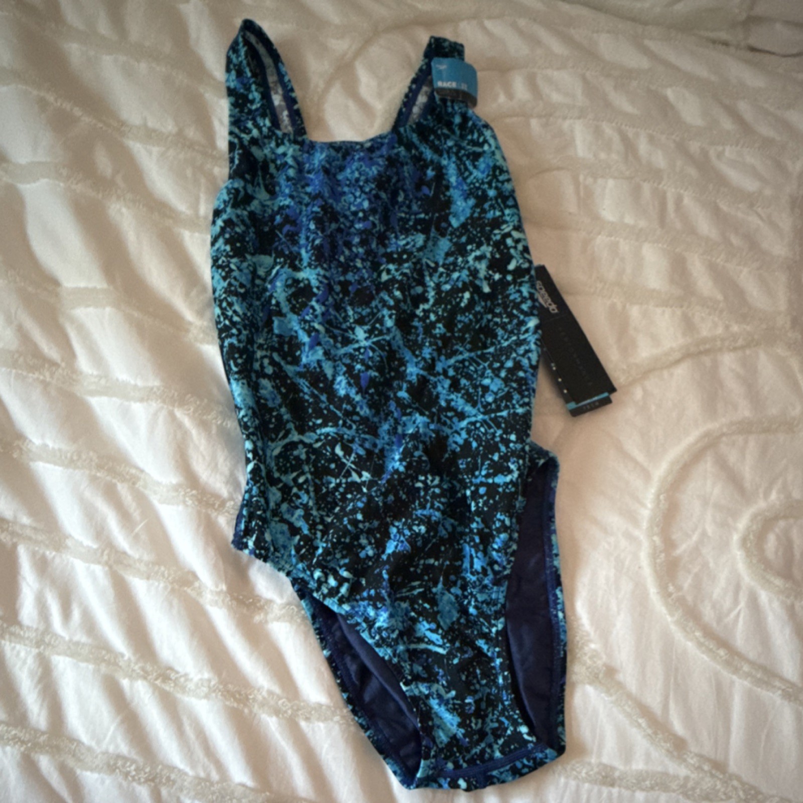 Speedo Women’s Competitive One Piece Swimwear Blue 10/36 Polyester