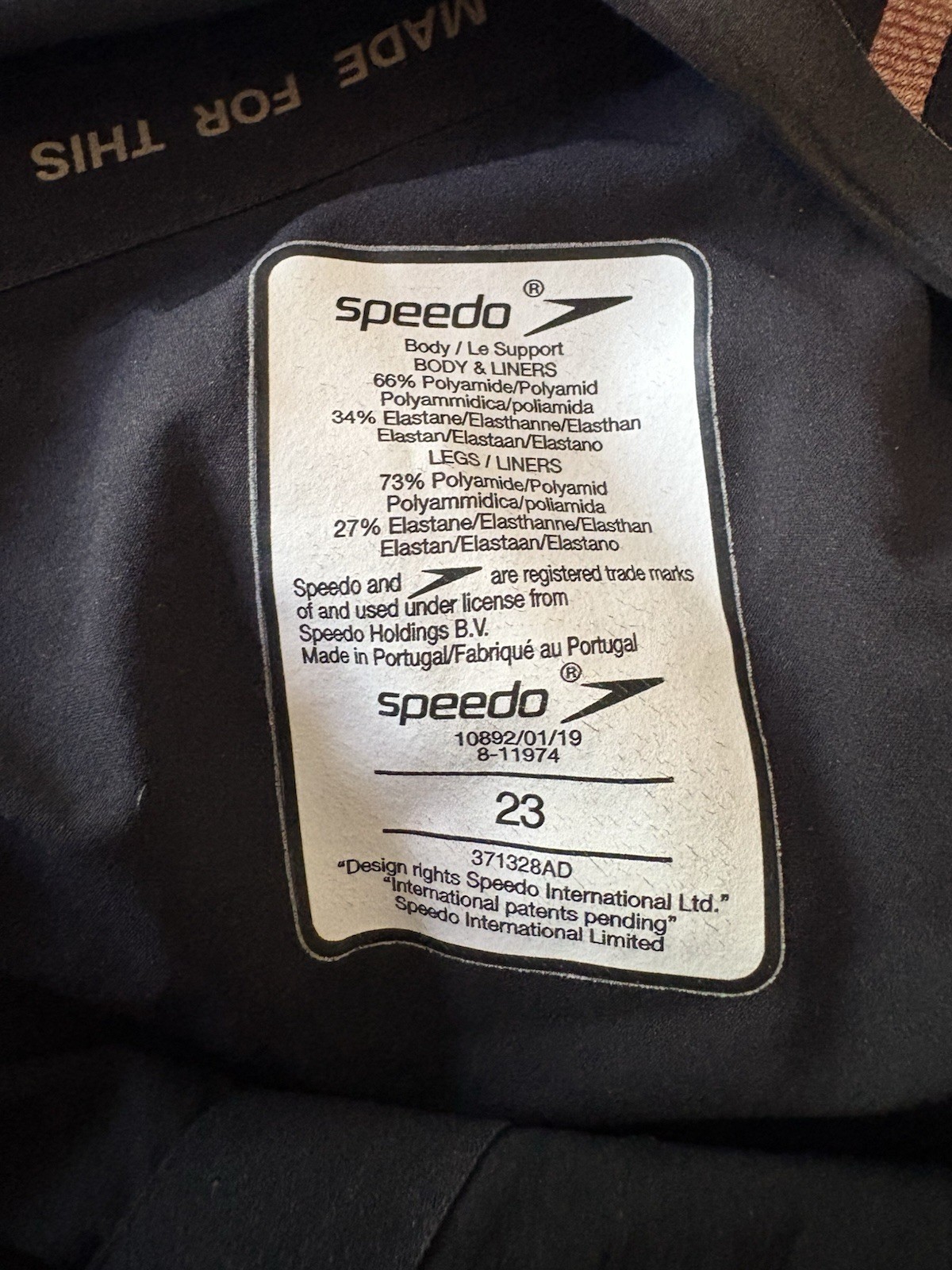 Speedo Tech Suit Black And Gold