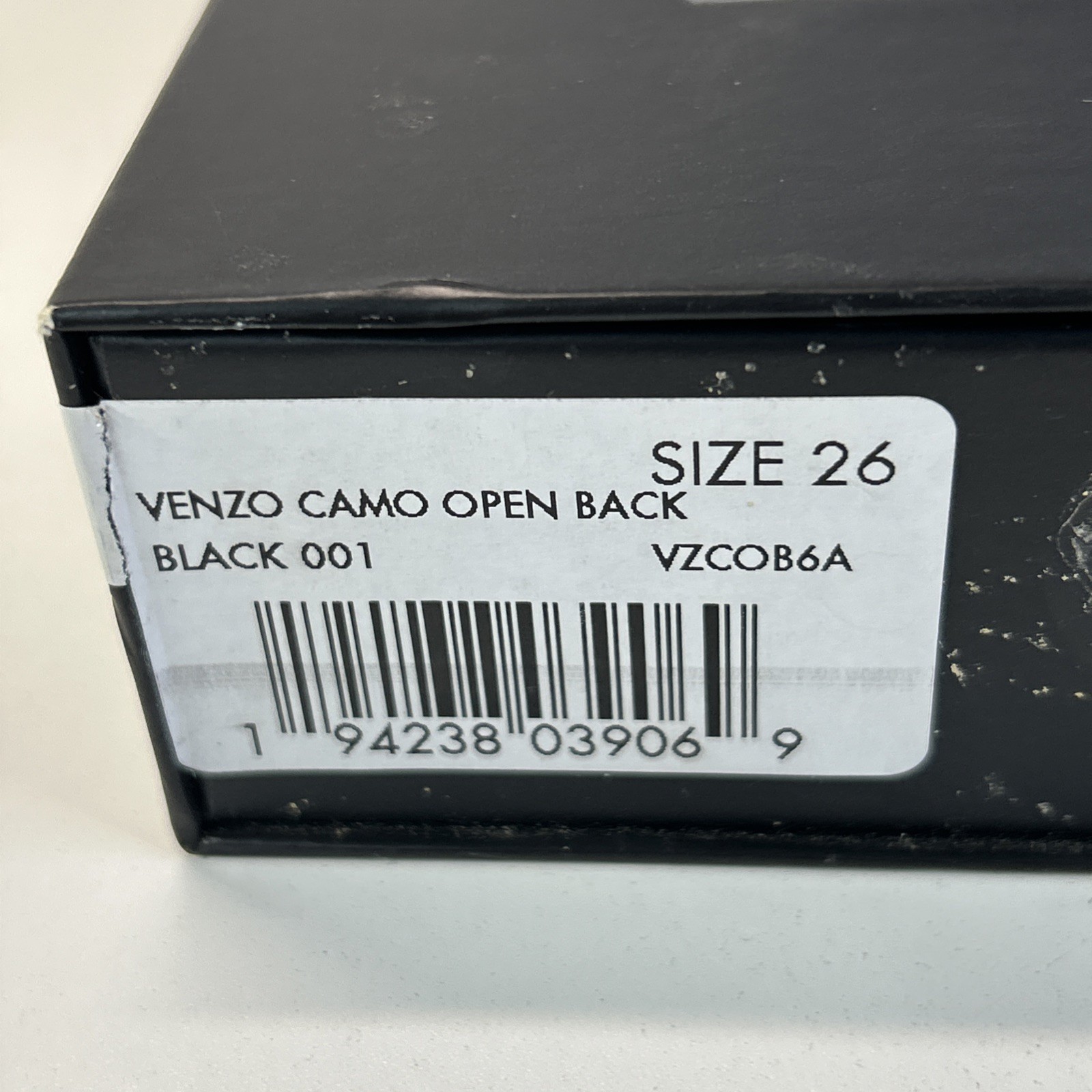 TYR Venzo Camo Women Tech Suit Size 26 Open Back Black Open Box.
