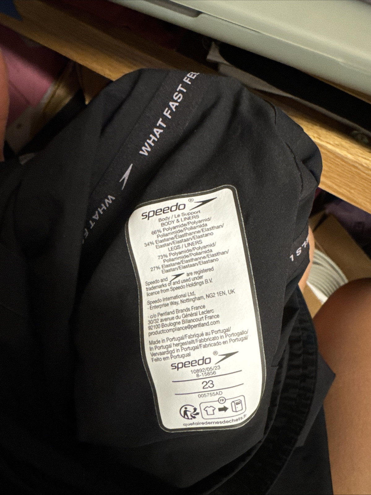Speedo LZR PURE INTENT 2.0 Tech Suit Size 23
