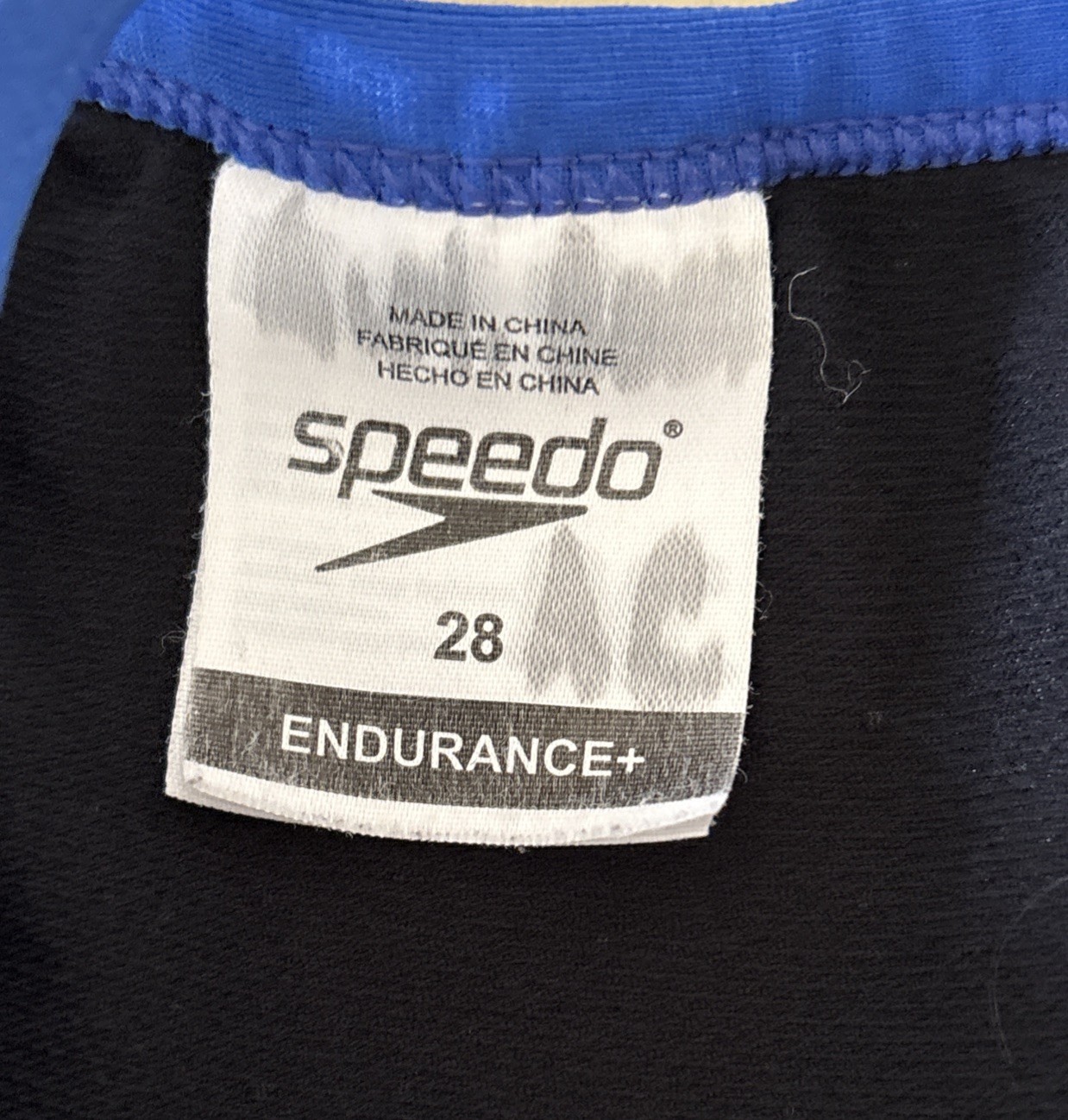 Speedo Women’s Size 28 Endurance Swimsuit One Piece Training Racing Blue – EUC