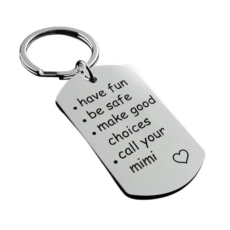 tenghong2021 Call Your Mom Keychain for New Driver Graduation 16 Year Old Women