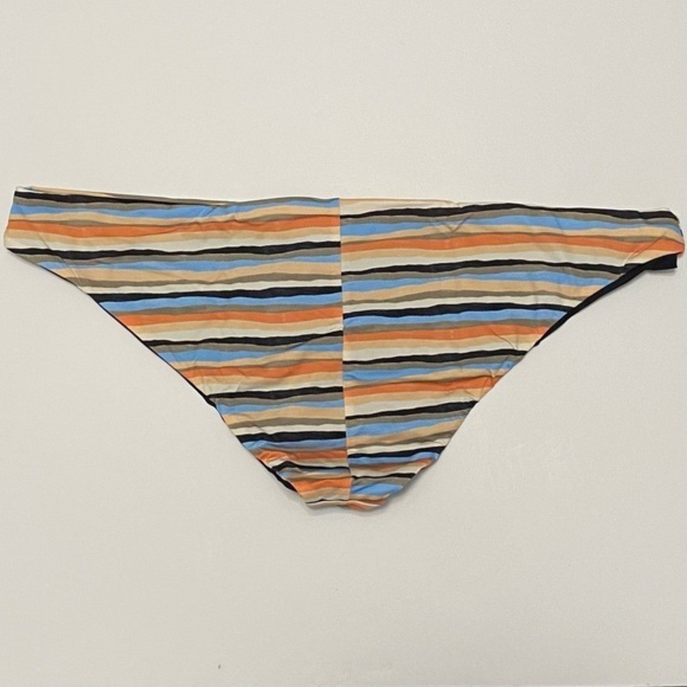 NWT prAna Genma Reversible Bikini Bottom in Water Stripes | Size XL