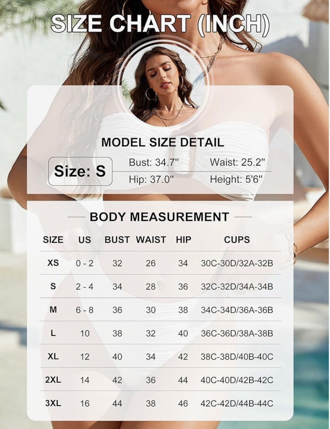 Bikini Set Sexy Strapless Two-Piece Swimsuit Solid Color Women’s Swimsuit