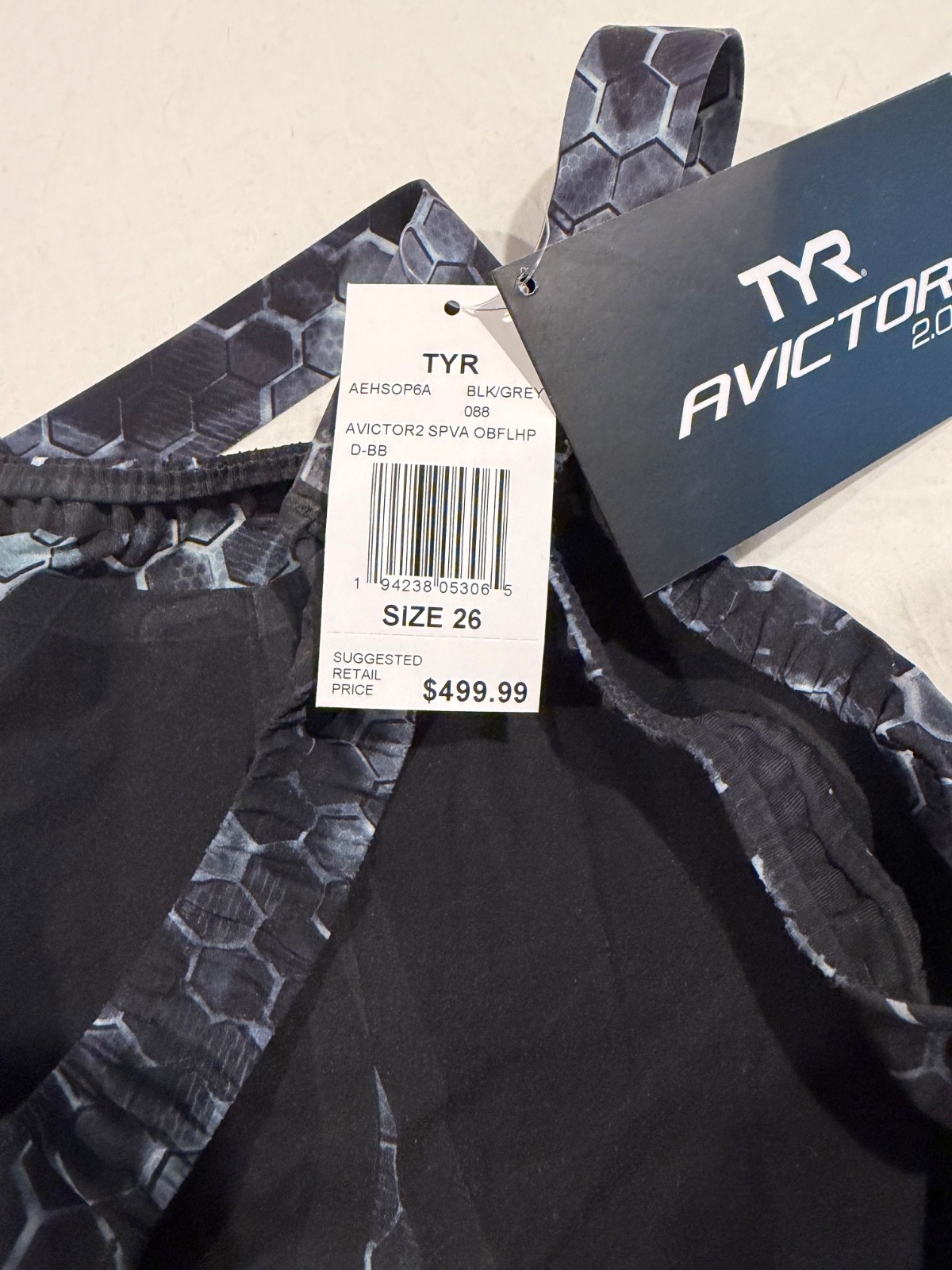 TYR Avictor 2.0 Womens Open Back Flex Hip Size 26 Tech Suit Brand New with Tags