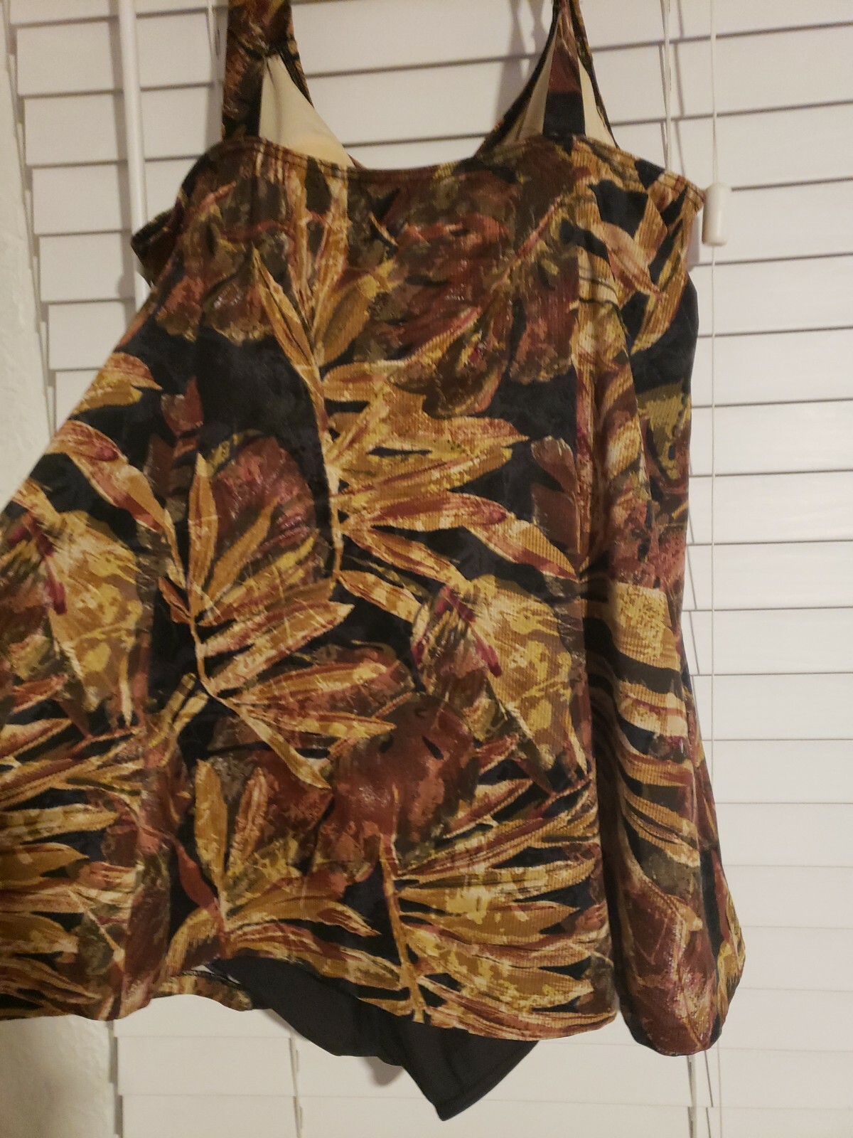 SUIT YOURSELF CANADA BROWN EARTH TONES BATHING SUIT DRESS SIZE 22W