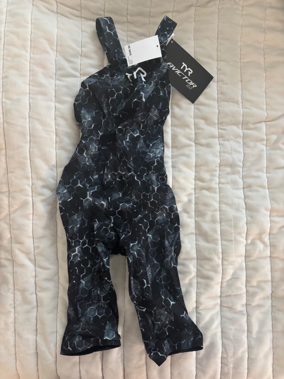 TYR Women’s Avictor 2.0 Open Back Tech Suit Swimsuit Blue Size 32 $500