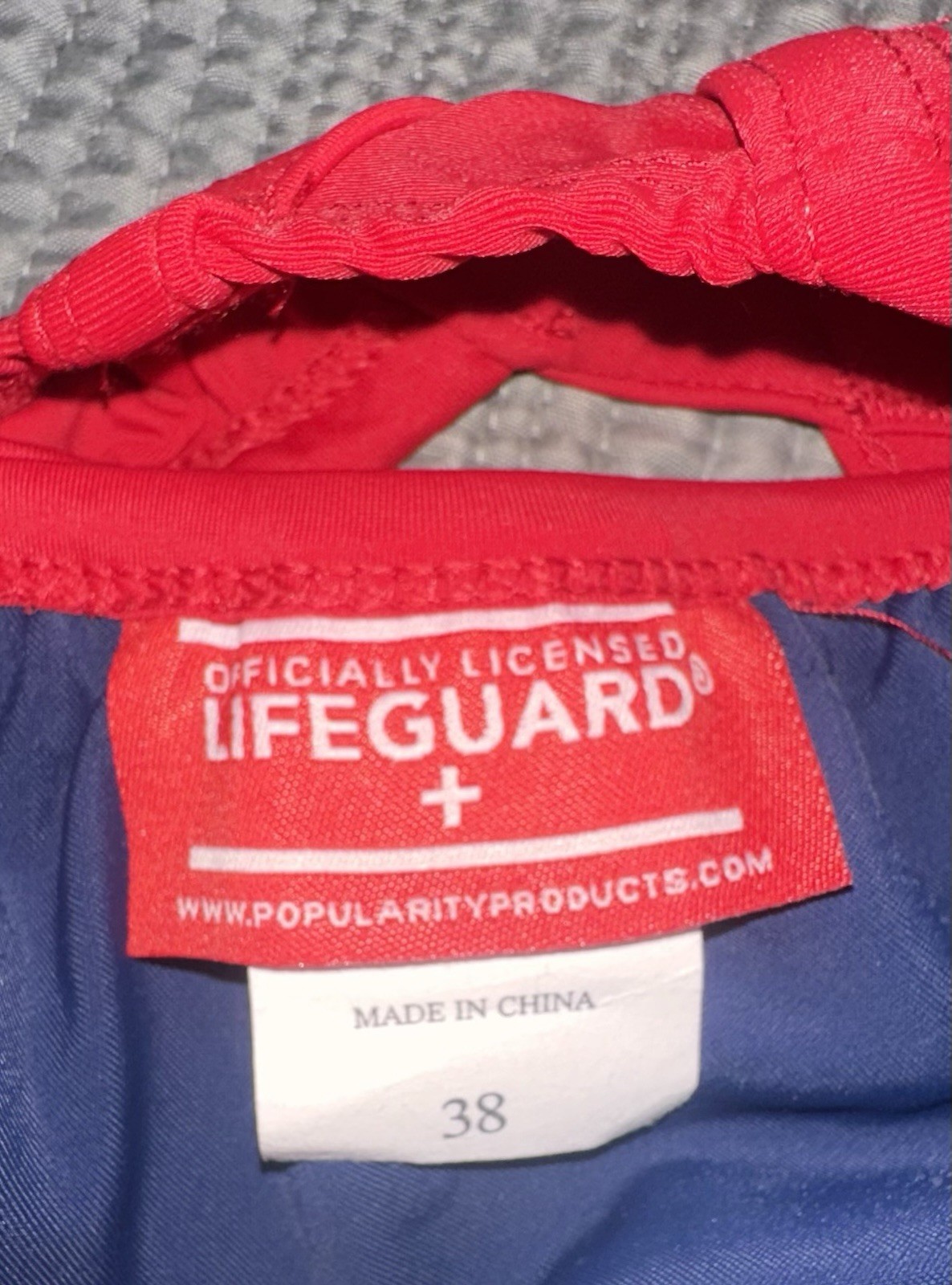 Lifeguard Women’s One Piece Swimsuit Red Size 38 Swimming