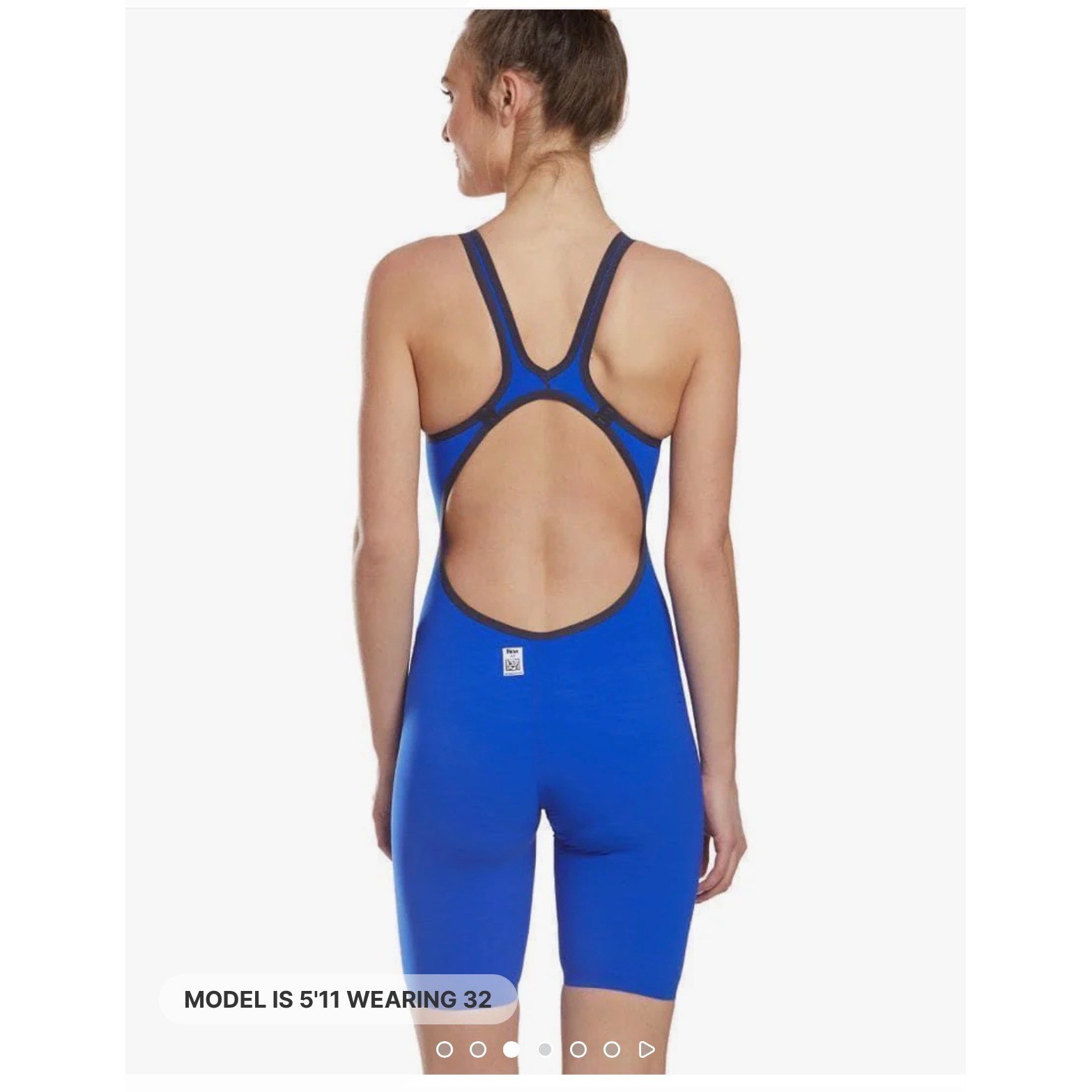 Arena Powerskin Carbon Air Kneeskin Technical Racing Swimsuit Blue Womens 26