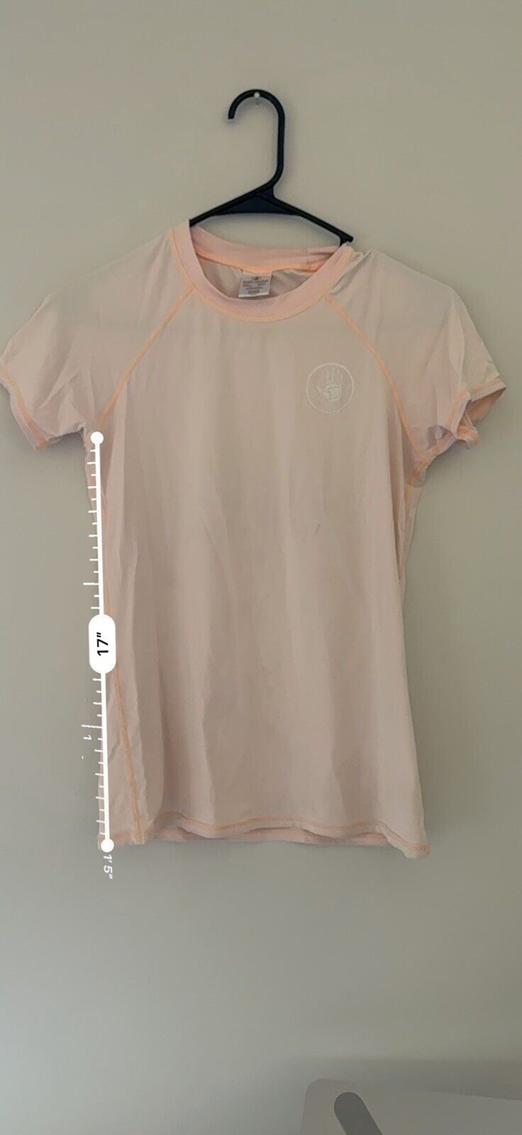 Body Glove Women’s size Small Pink Short-Sleeve Rash Guard nylon/spandex