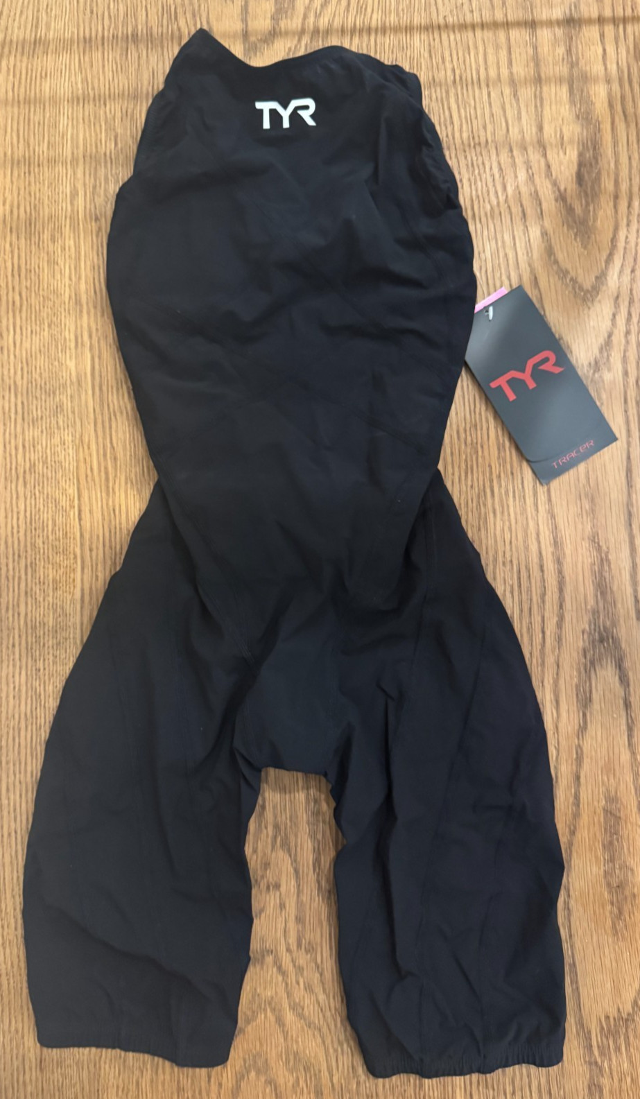 TYR Women Girls Black 26L Tracer Light Aeroback Swim Short John USA Made New Box