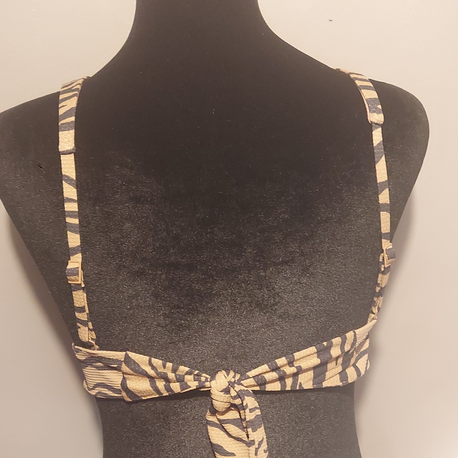 Aerie Tiger Striped Bikini Top Size Small S NWT Swim Beach Padded Adjustable