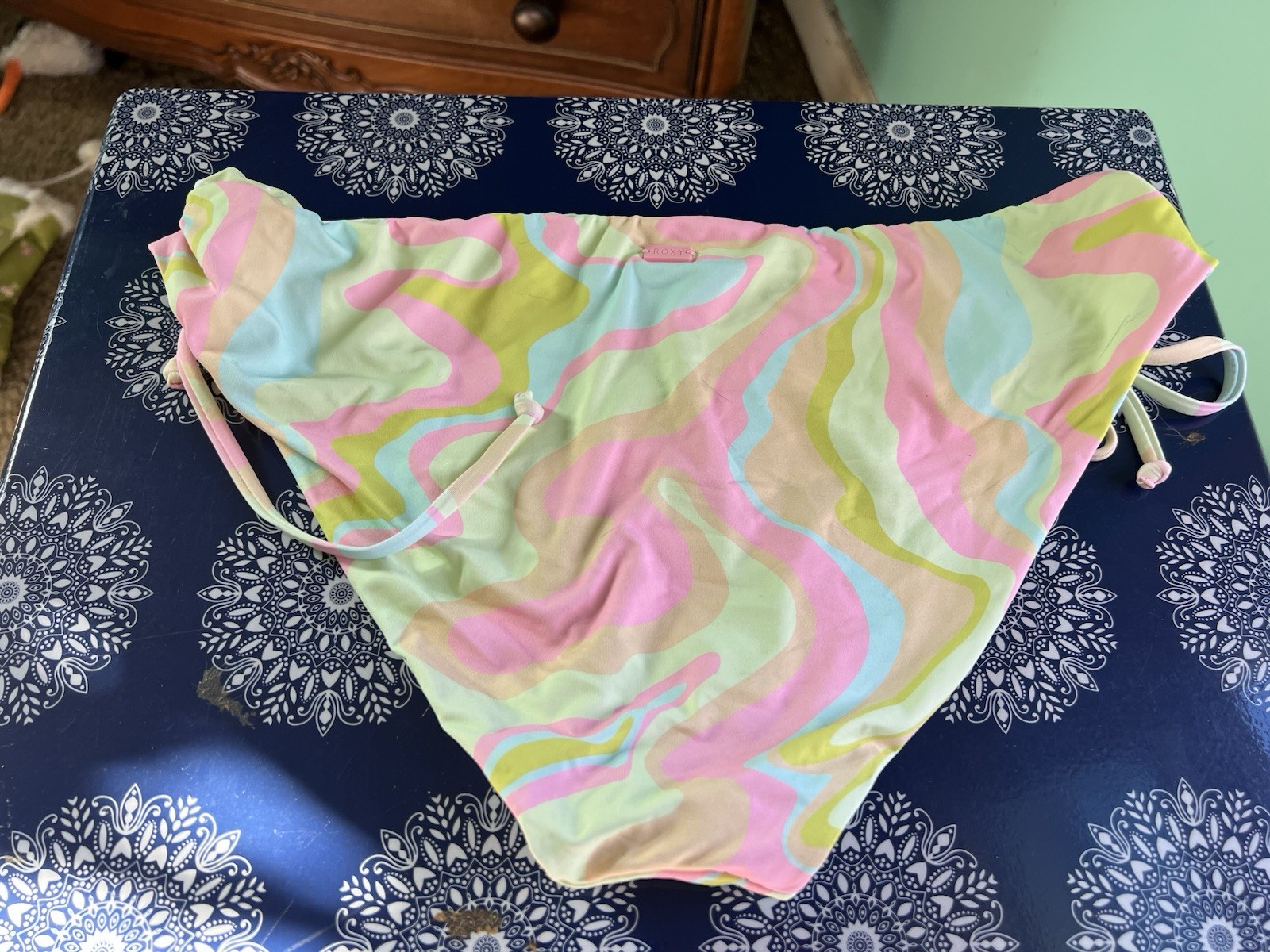 Roxy Tropoics Hype Hipster Bottom GBG3 XL New With Tags Reversable Bikini Bottom