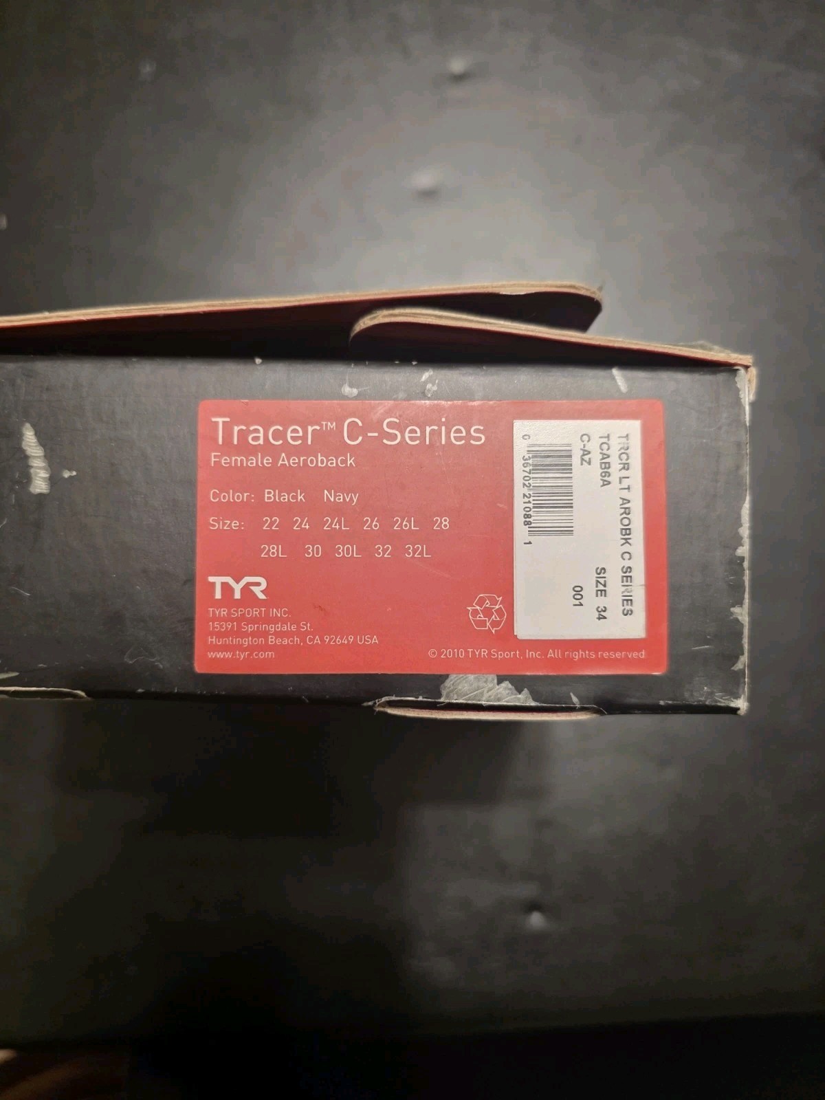TYR Tracer Lt Aeroback C series Size 34 Swimsuit Racing speedsuit Pre-Owned