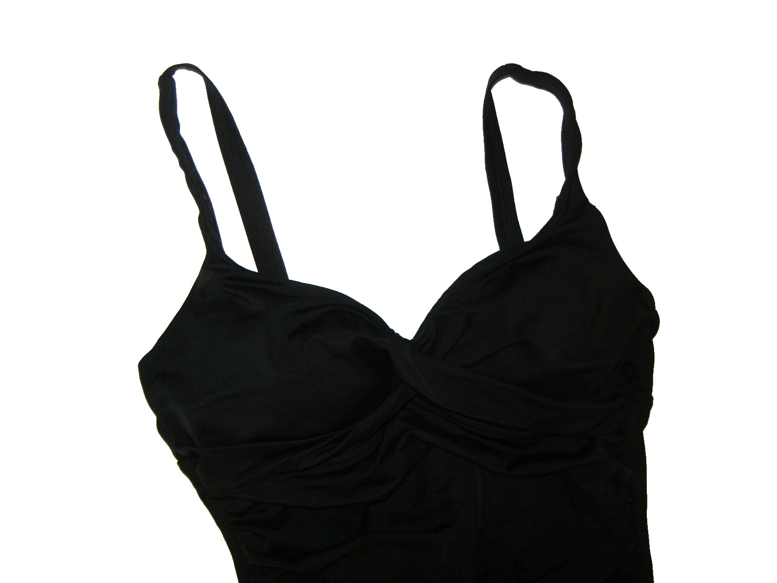 SWIM SUITS FOR ALL Black Spandex ONE-PIECE SWIMSUIT Summer Beach Pool Women’s 12