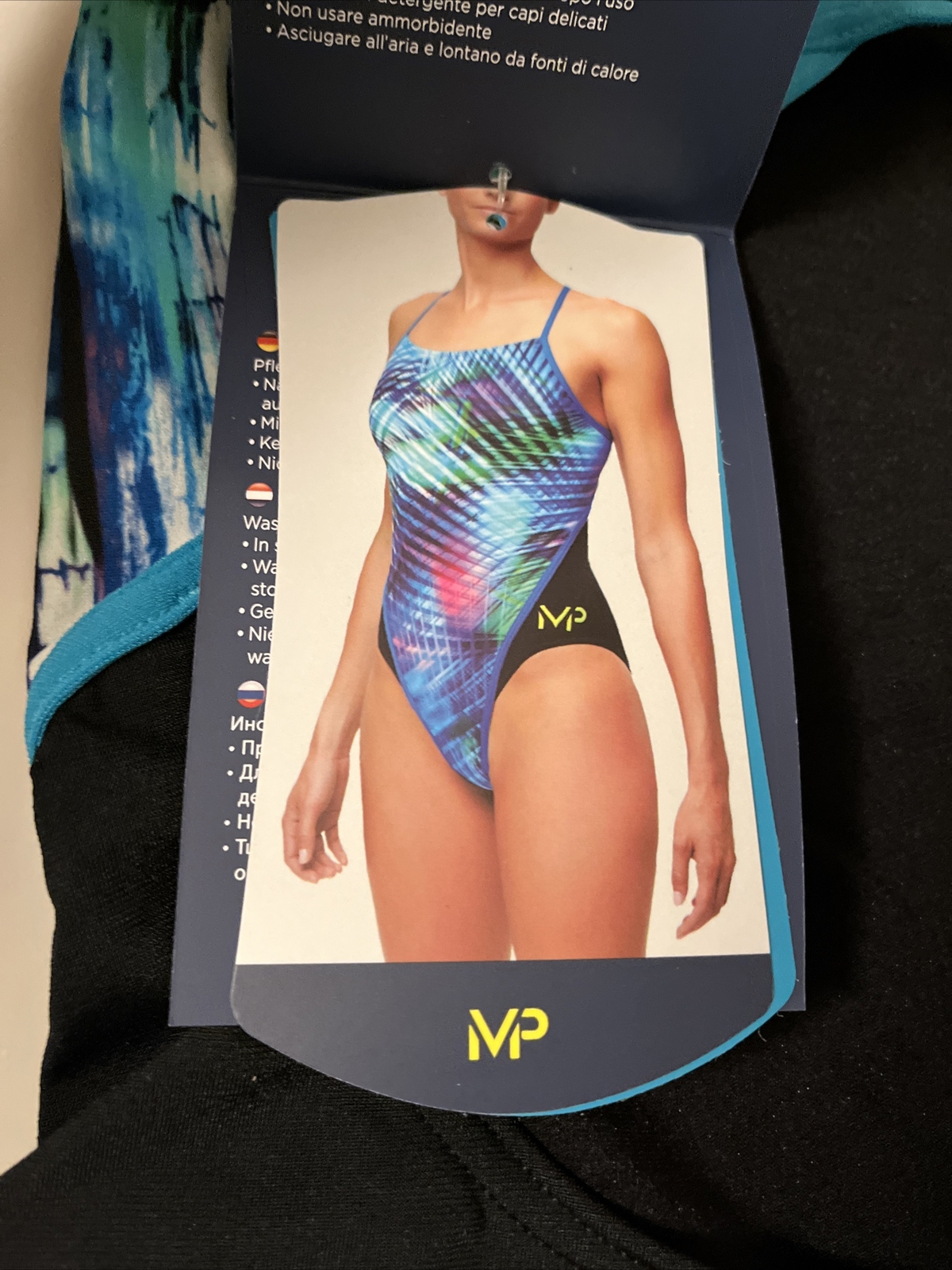 Size 24 Michael Phelps Racing Swim Suit Aqua Infinity Tech! Women Freeze READ!