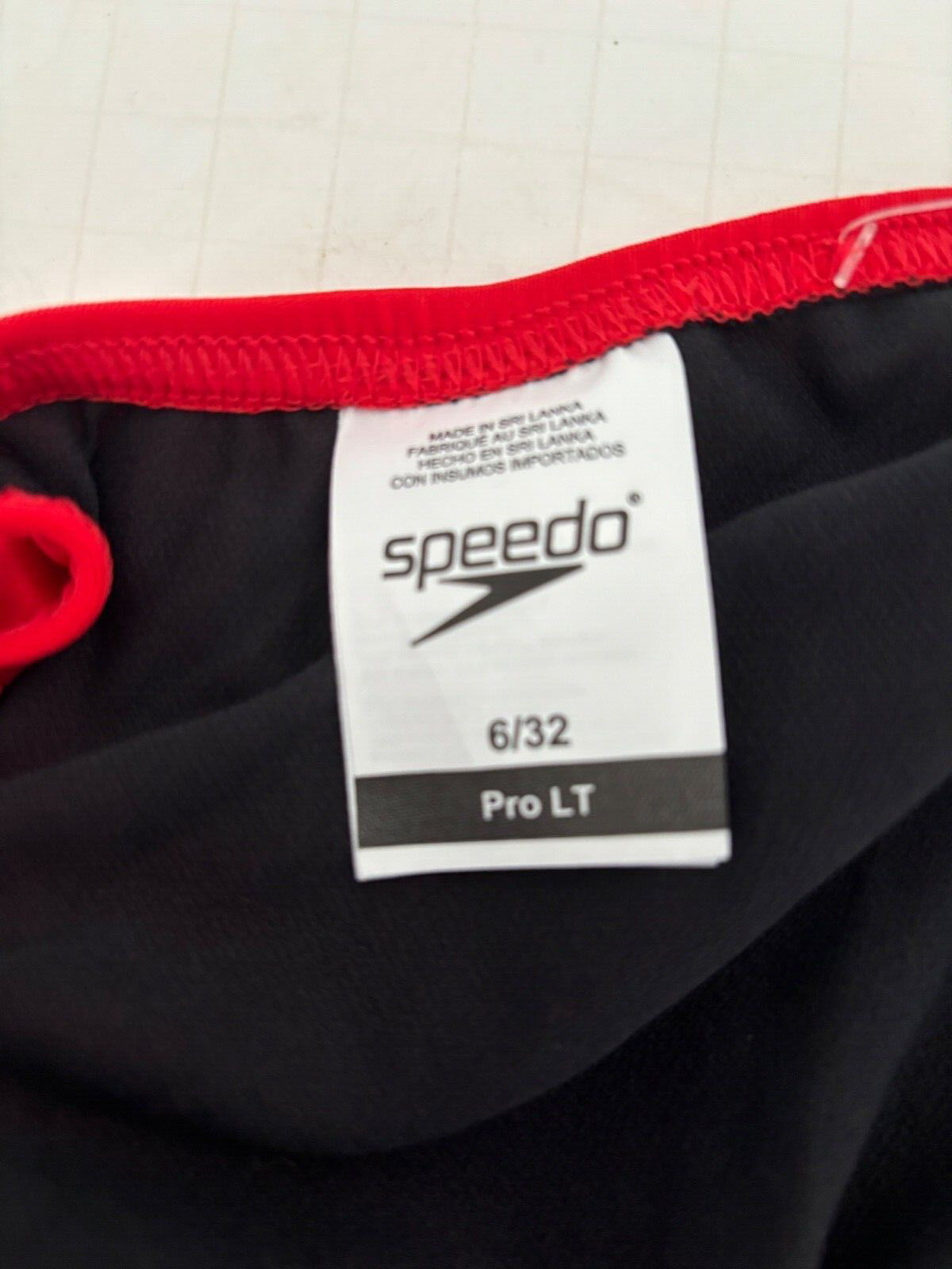NWT Speedo Swimsuit PROLT Womens 6 / 32 RED SEE SIZING One Piece