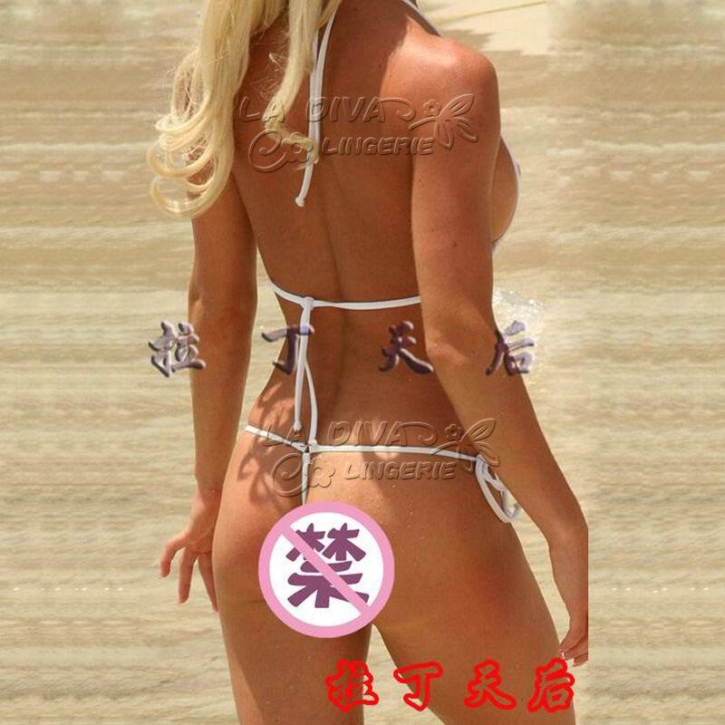 Women’s Erotic Micro Cotton Bikini Set Girl Tiny Brazilian G-String Thongs 007