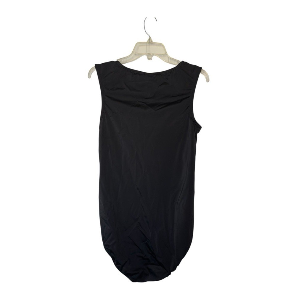Embrace Your Curves Miraclesuit Brand XL Black Amelia O Ring 1 Piece Swimsuit