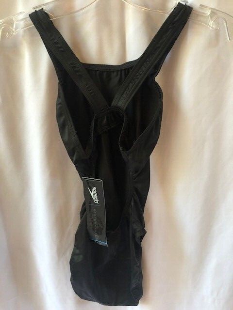 SPEEDO Swimsuit FL Aqua Racerback Speedo Black – Sizes 26, 26, 28, 28, 32, 36