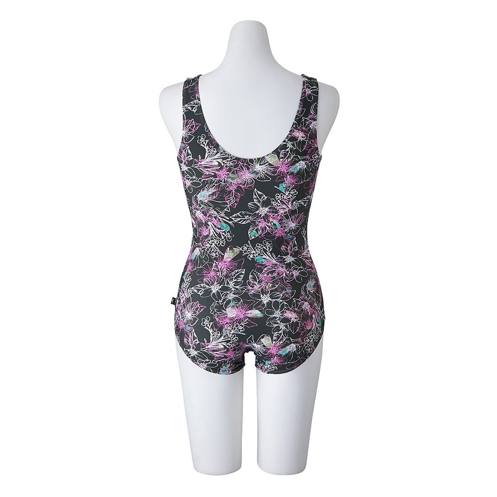 Mizuno Women’s Aqua Fitness One-Piece Swimsuit N2JAC82133 Green 2025SS U-Back