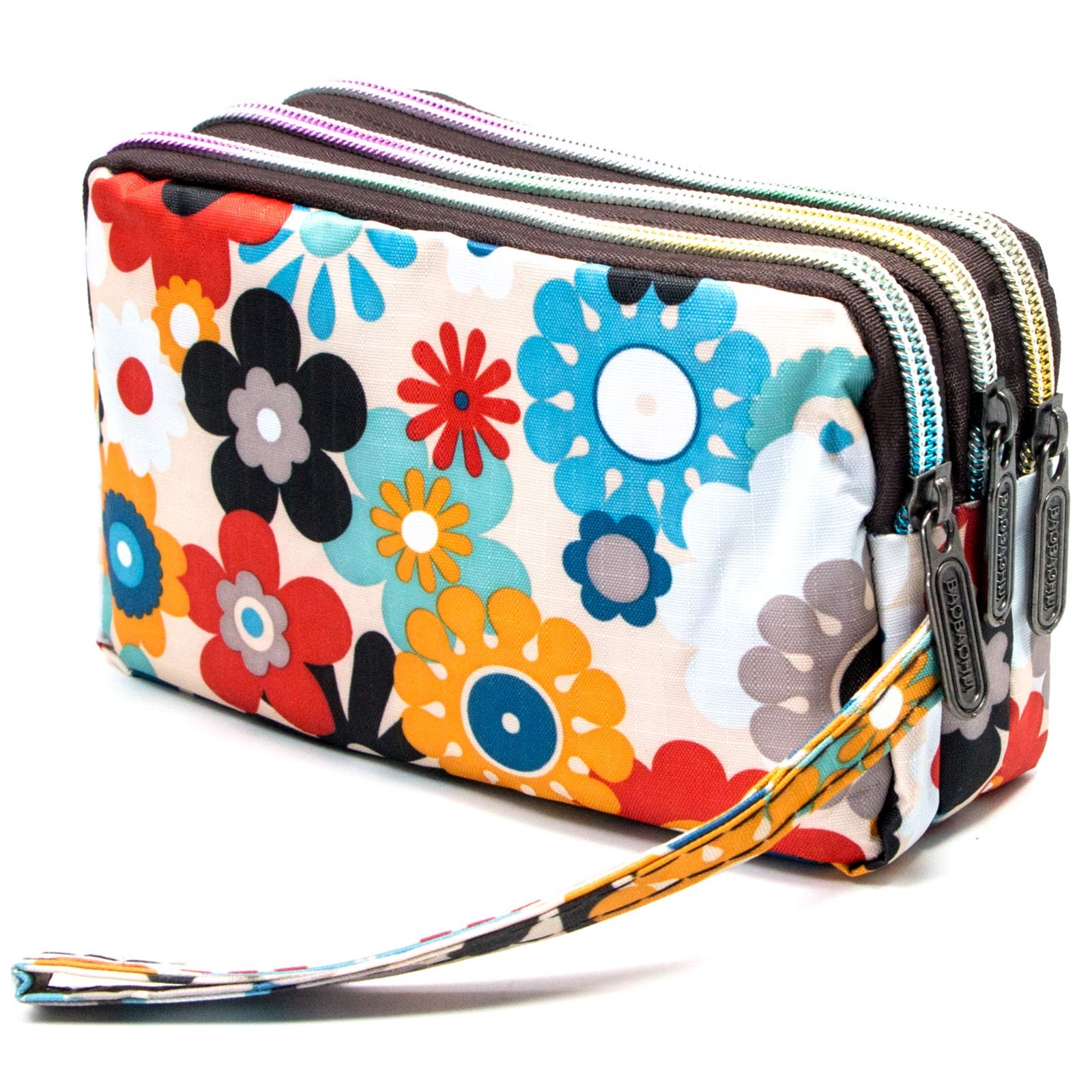 Biaotie Large Capacity Wristlet Wallet – Women Printed Nylon Waterproof Handbag