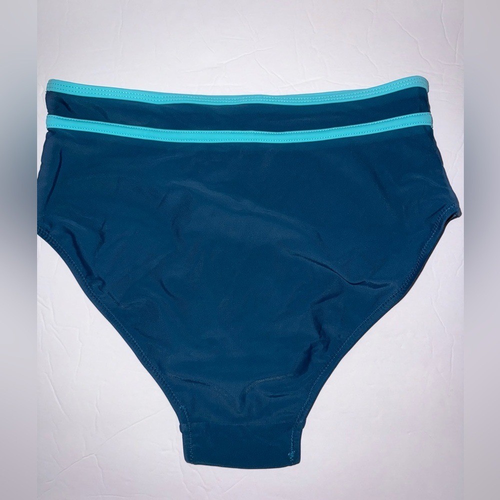 BMJL New/NWT Women’s High Waisted Hunter Green & Mint Green Bikini size Small