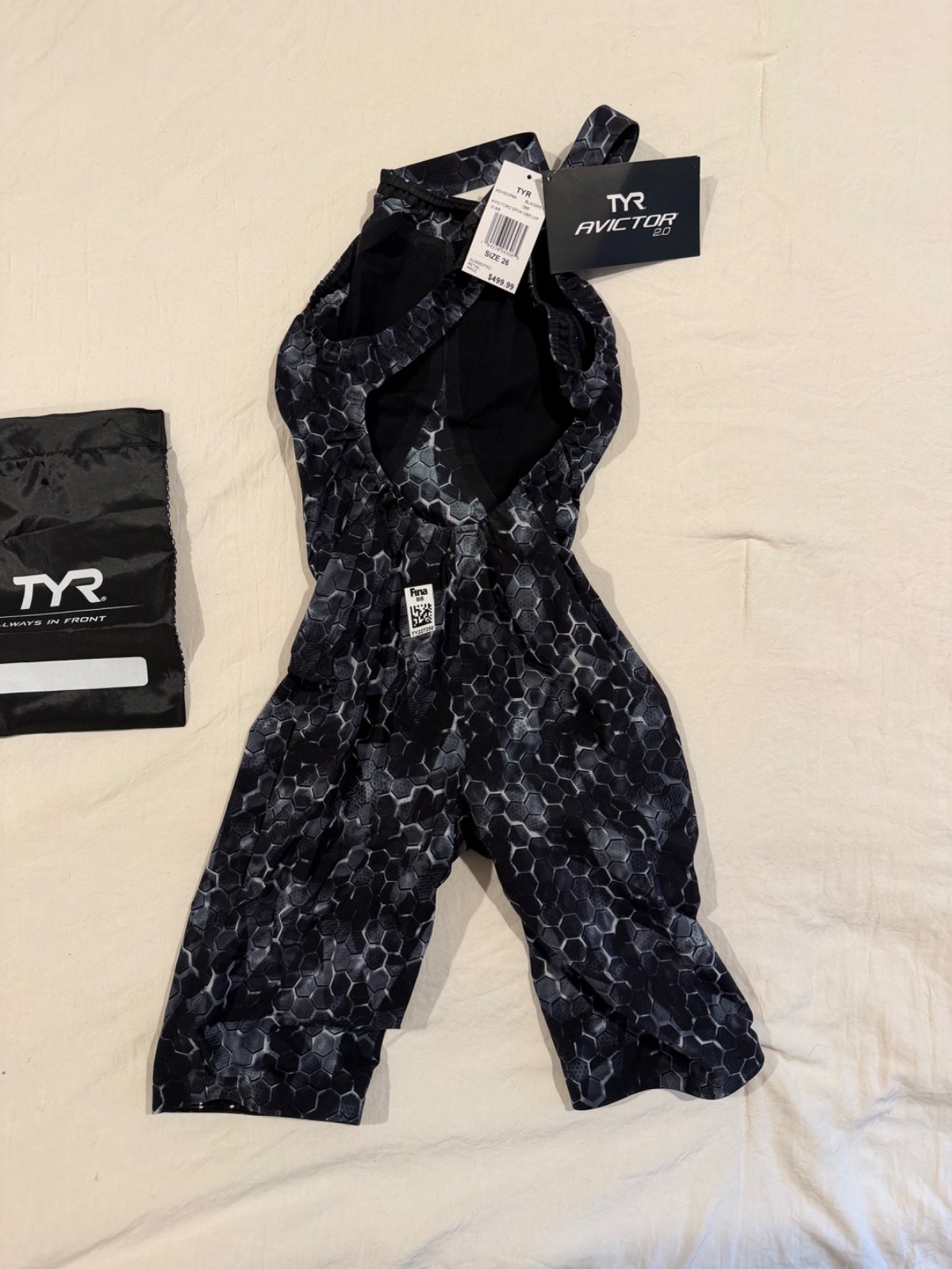 TYR Avictor 2.0 Womens Open Back Flex Hip Size 26 Tech Suit Brand New with Tags