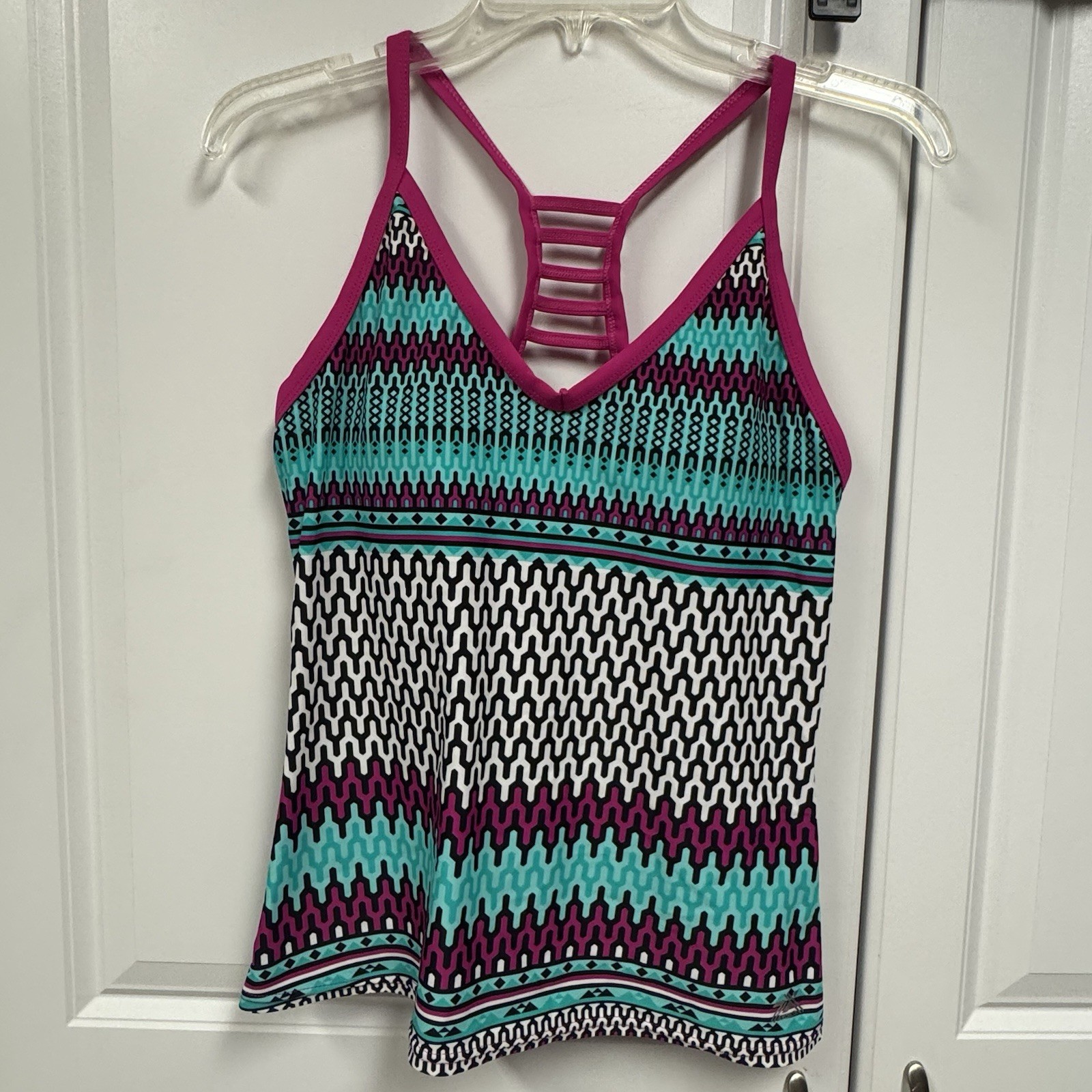 Zero Xposur Swim Women’s Swimsuit Top~Tank Size M Multicolored