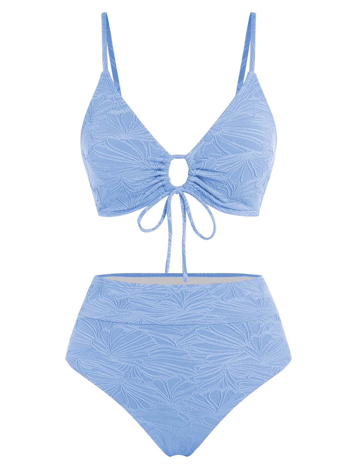 ZAFUL Bikini Sets for Women String 2 Piece Swimsuits High Waisted Bathing Sui…