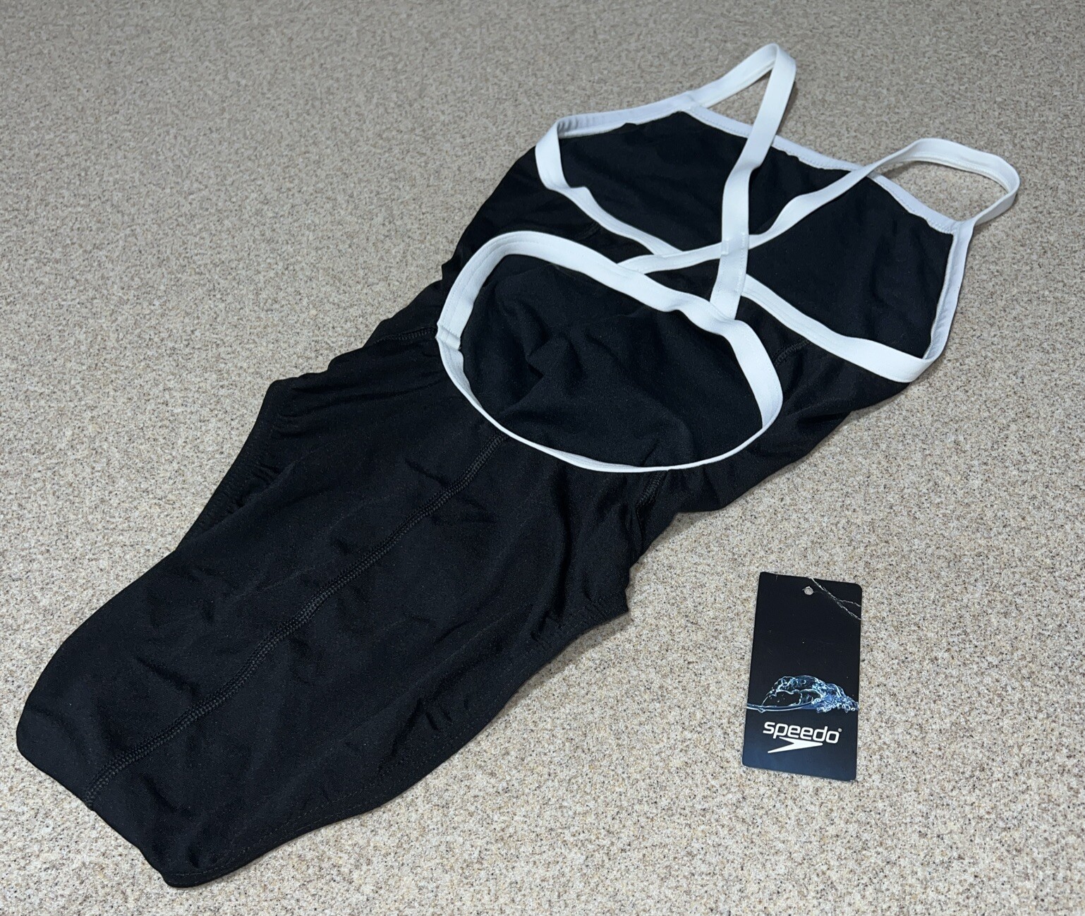 Speedo Endurance Flyback Training Women’s Swimsuit Black Sz 26