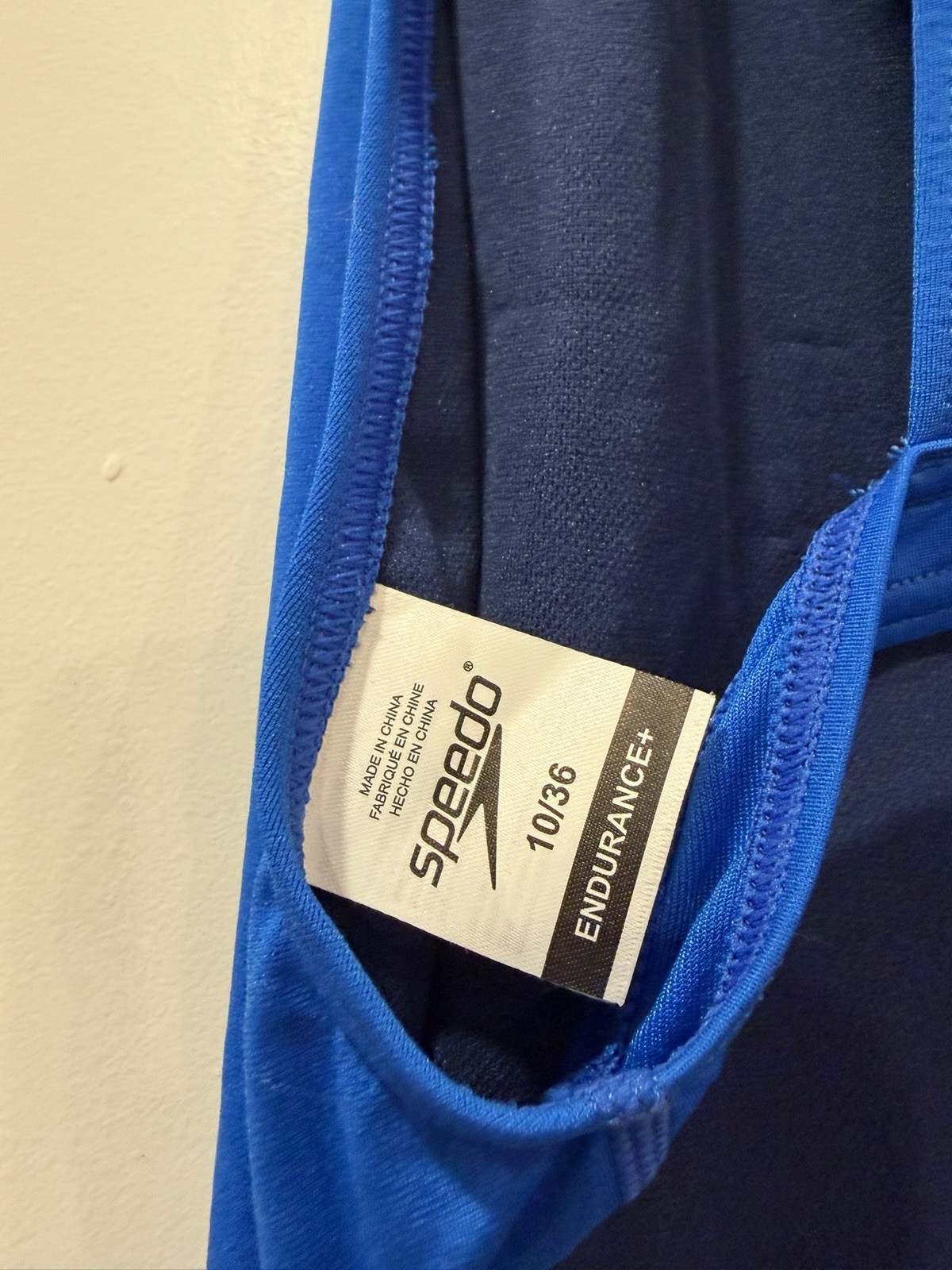 Speedo Endurance+ Blue One Piece Competitive Swimwear Size 10/36