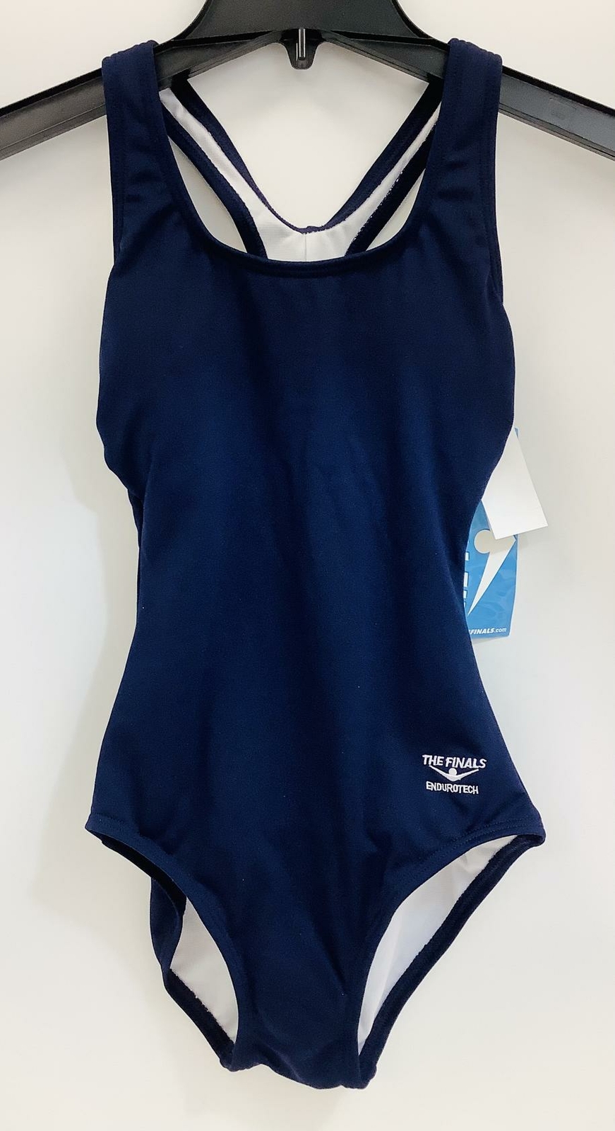 The Finals Women’s One Piece Navy Sports Swimsuit Endurotech, Size 4