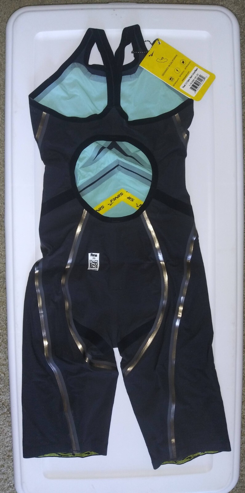 Tech suit women. Finis Rival 2.0 open back brand new tech suit. Black, size 22