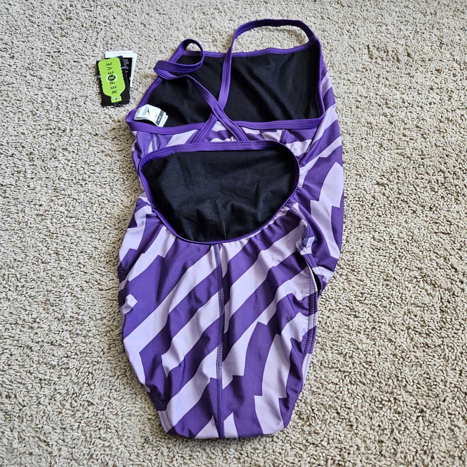 Speedo 8002411502 12/38 St Vortex Maze Flyback 1Pc Team Purple 12/38 NEW