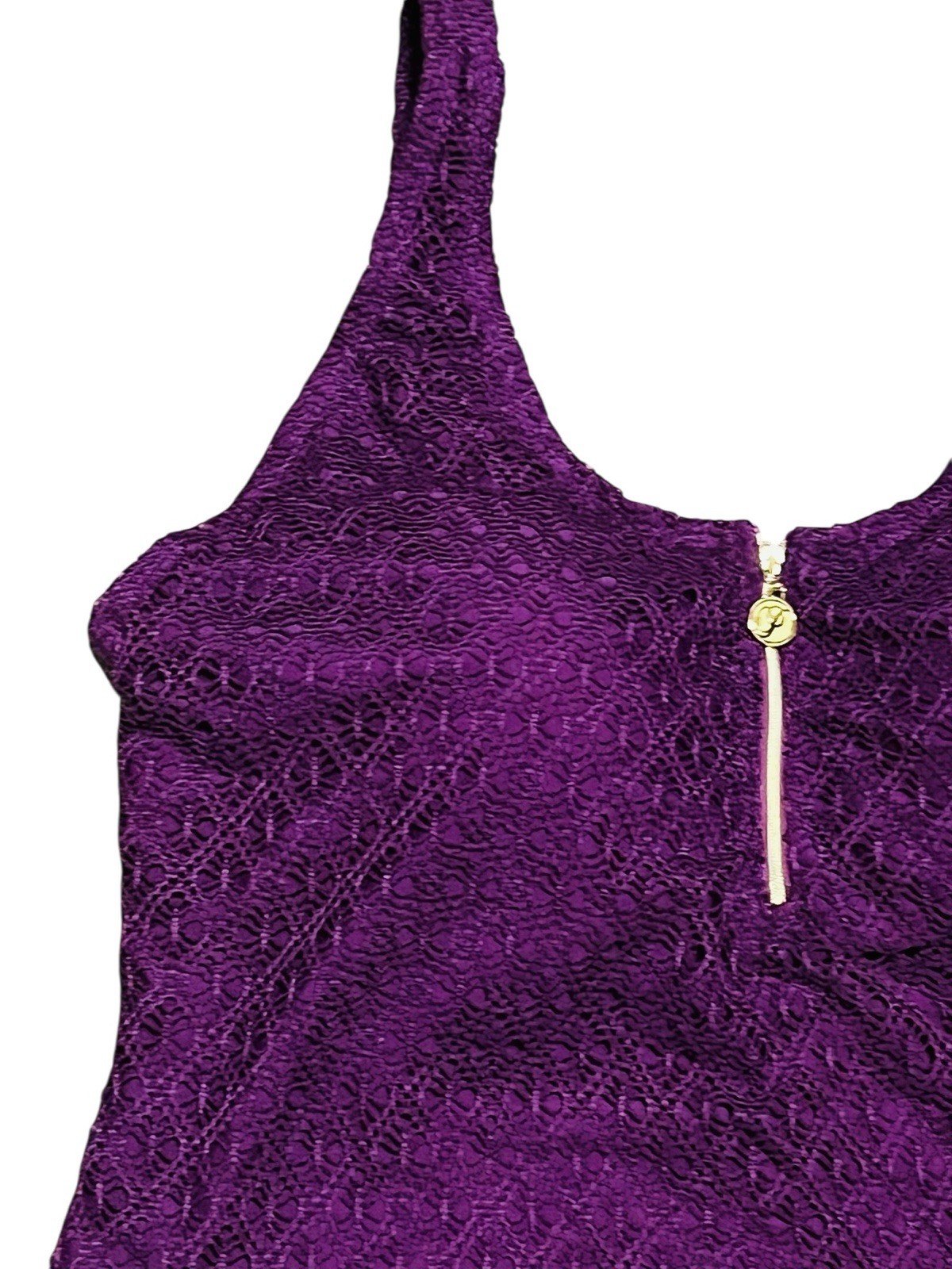 Paramore womens swimming suit size 2X NWOT Burgundy Knit Padded Cups Plus Size