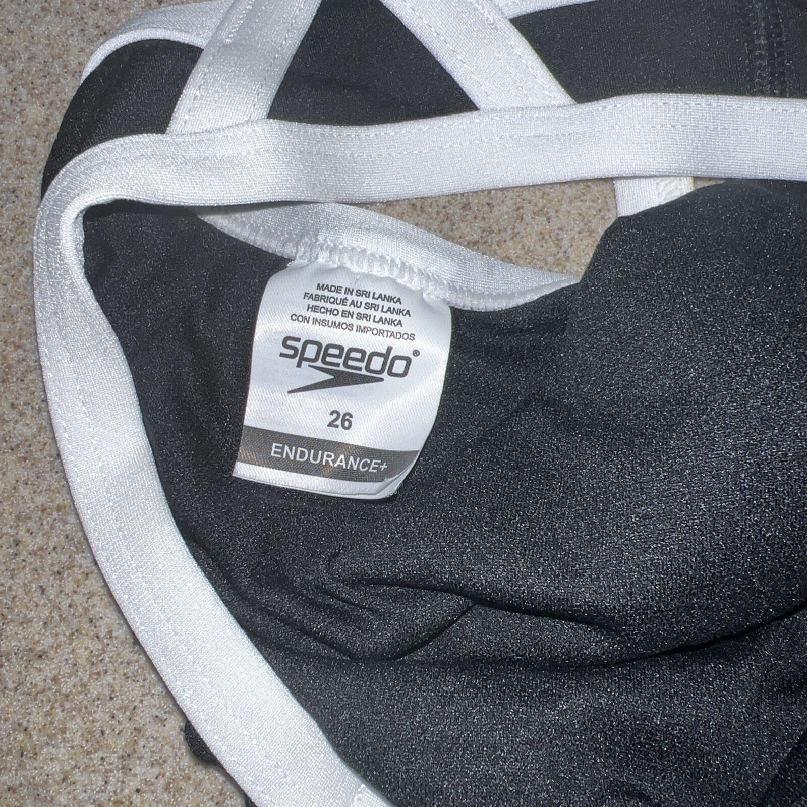 Speedo Endurance Flyback Training Women’s Swimsuit Black Sz 26
