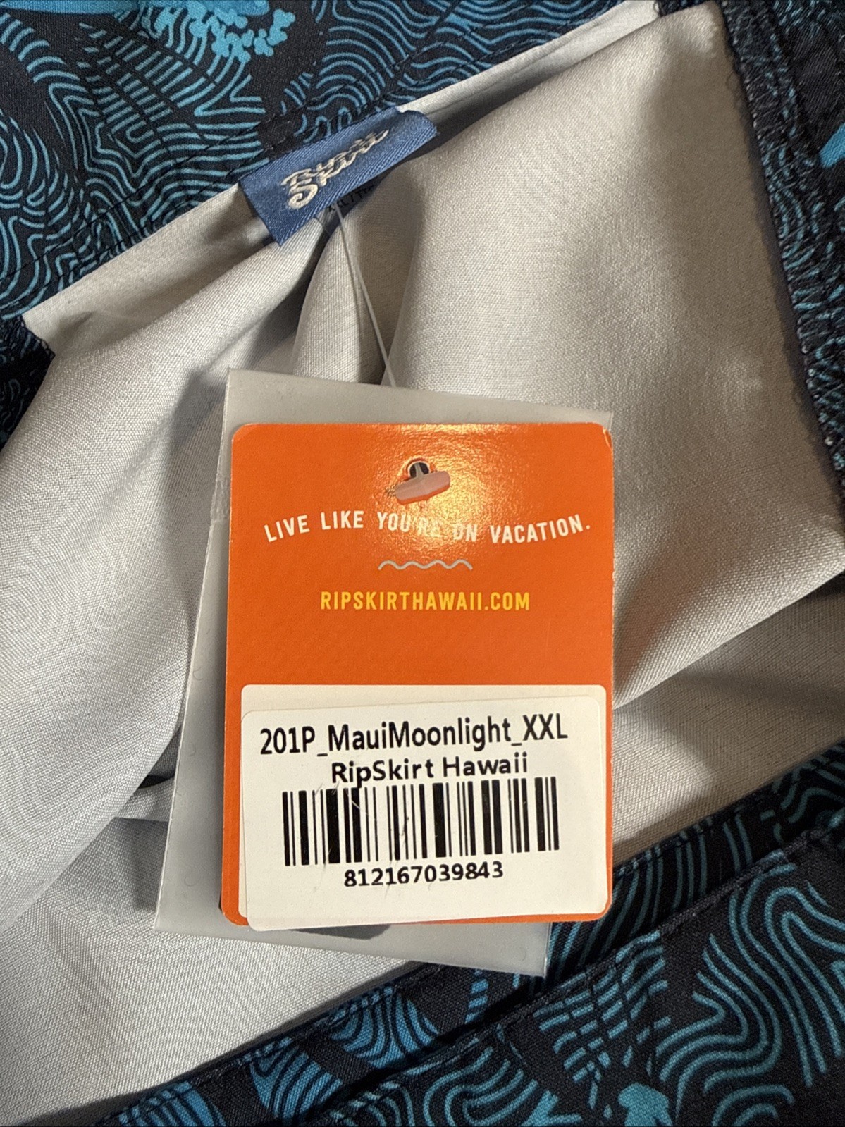 NWT RipSkirt Hawaii Wrap Skirt Maui Moonlight Floral Beach XXL Cover Up W-41-44″