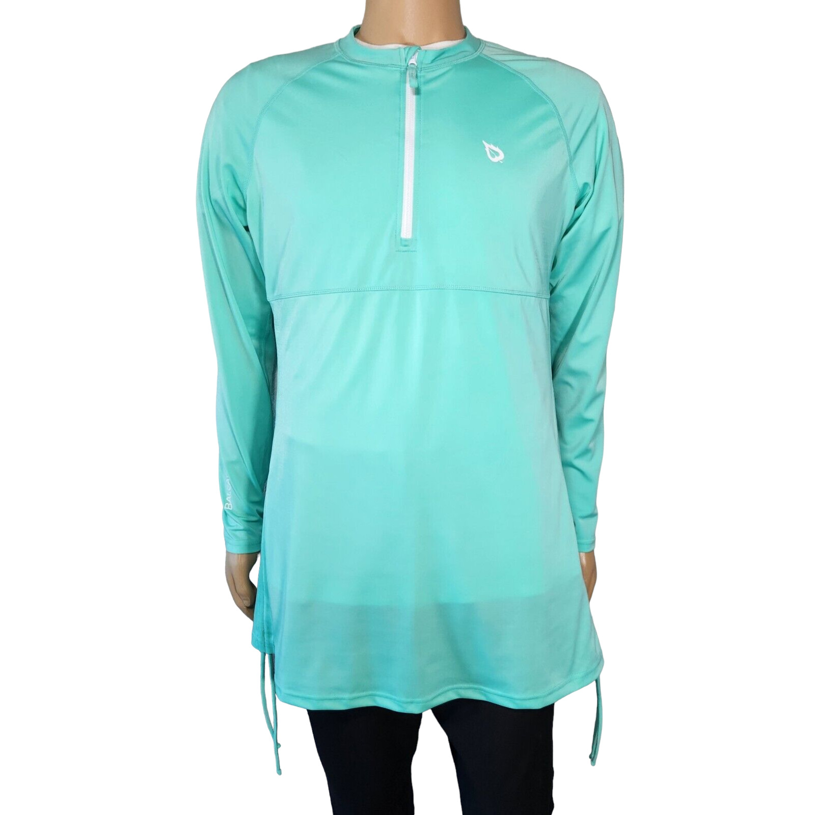 BALEAF UPF50+ ADJUSTABLE SIDE POOLSIDE & BEACH TOP COVER-UP L/S Seafoam Green XL